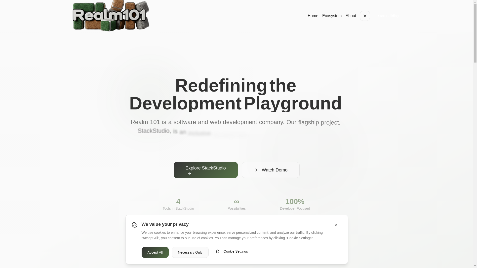 website screenshot of https://realm-echo-forge-zryce.sevalla.page