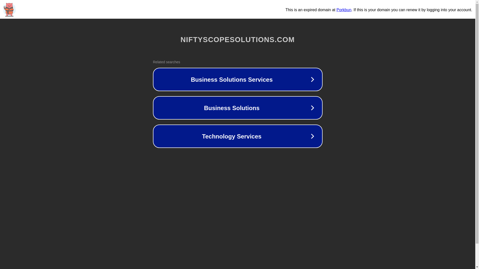 website screenshot of https://niftyscopesolutions.com/