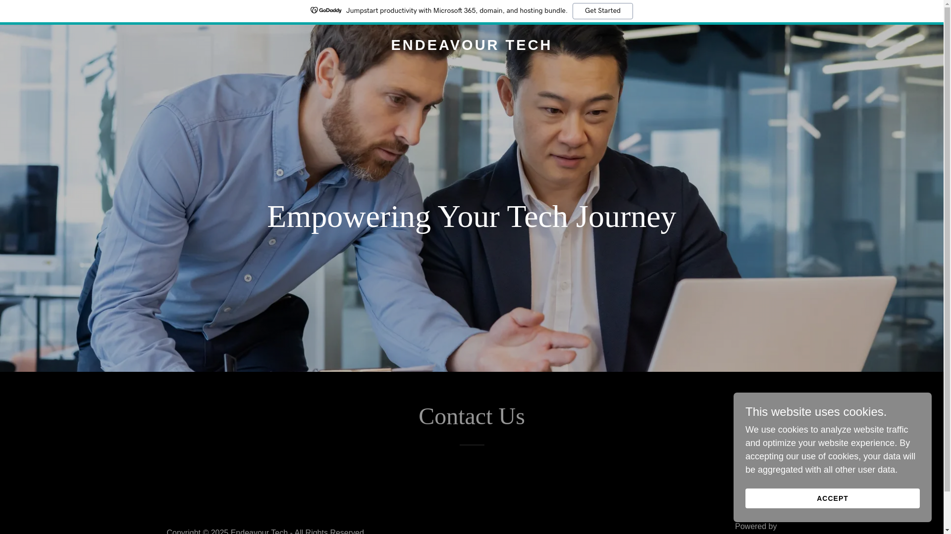 website screenshot of https://endeavourtech.ai/