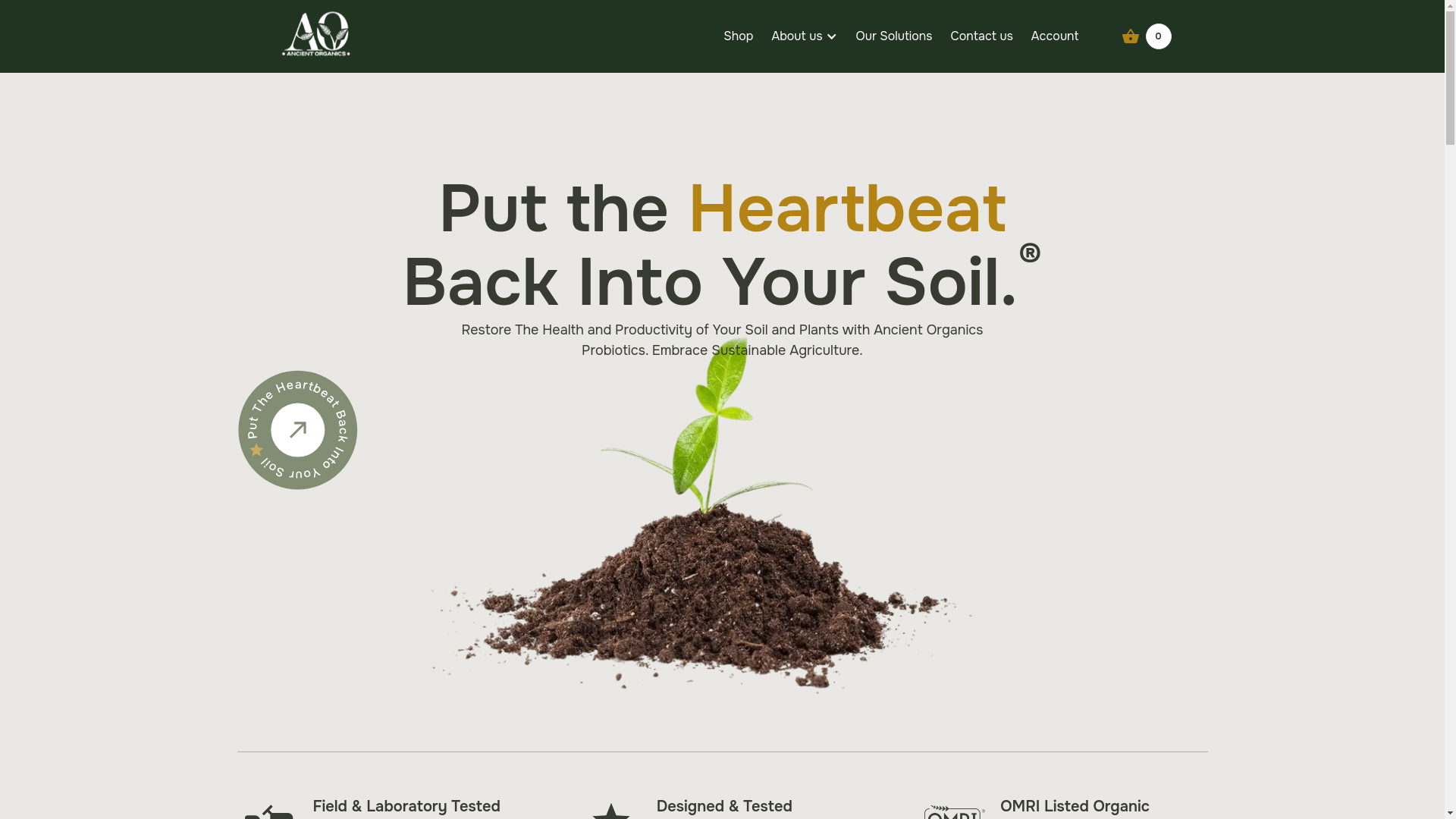 website screenshot of https://vineguard.farm/