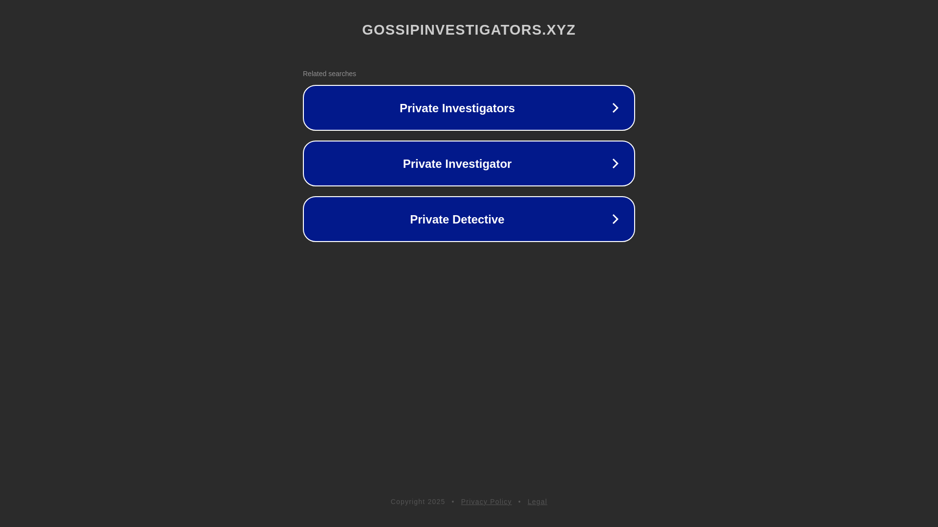 website screenshot of https://gossipinvestigators.xyz/
