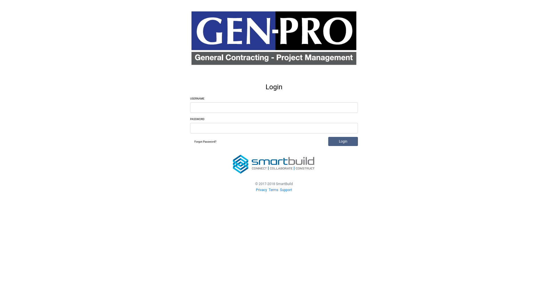 website screenshot of https://gen-pro.smrtbldbids.app/