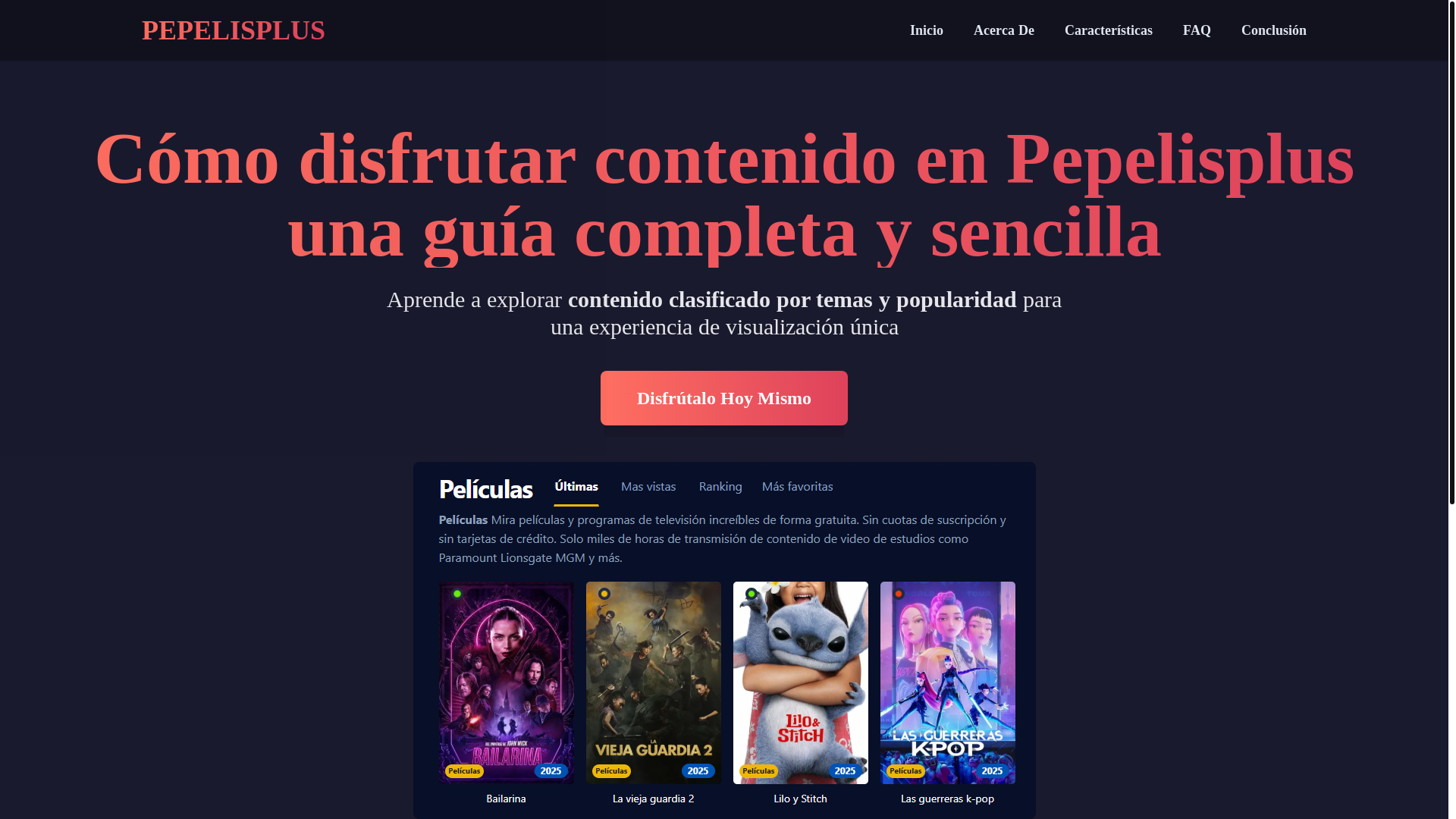 website screenshot of https://pepelisplus-cytx.pages.dev/