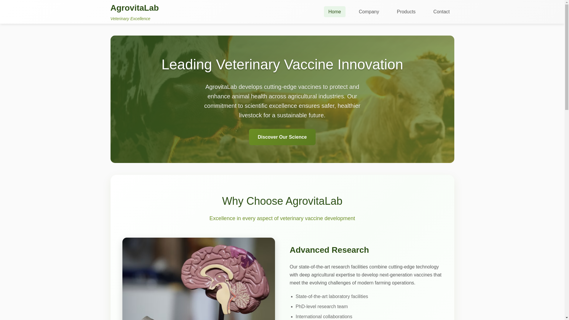 website screenshot of https://agrovitalab.pages.dev/