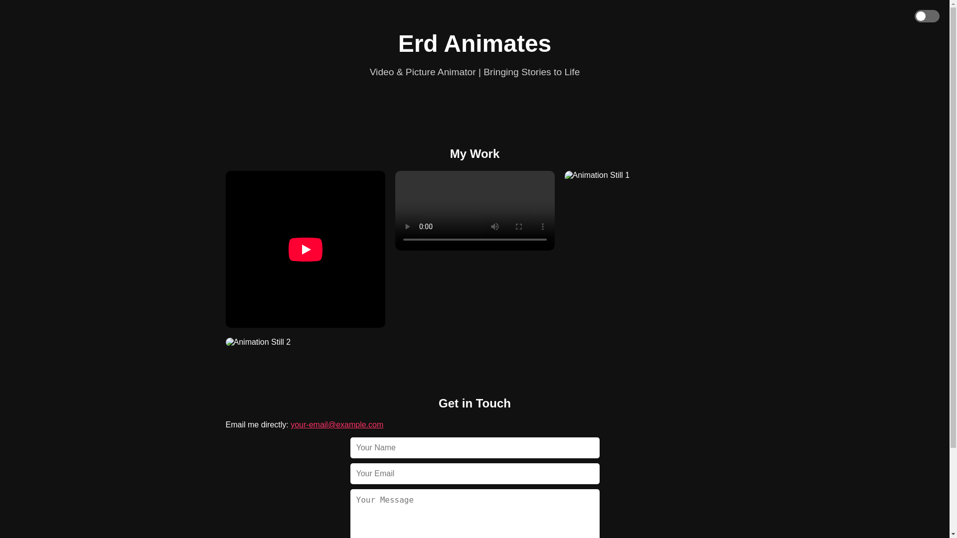 website screenshot of https://erdanimates.shop/