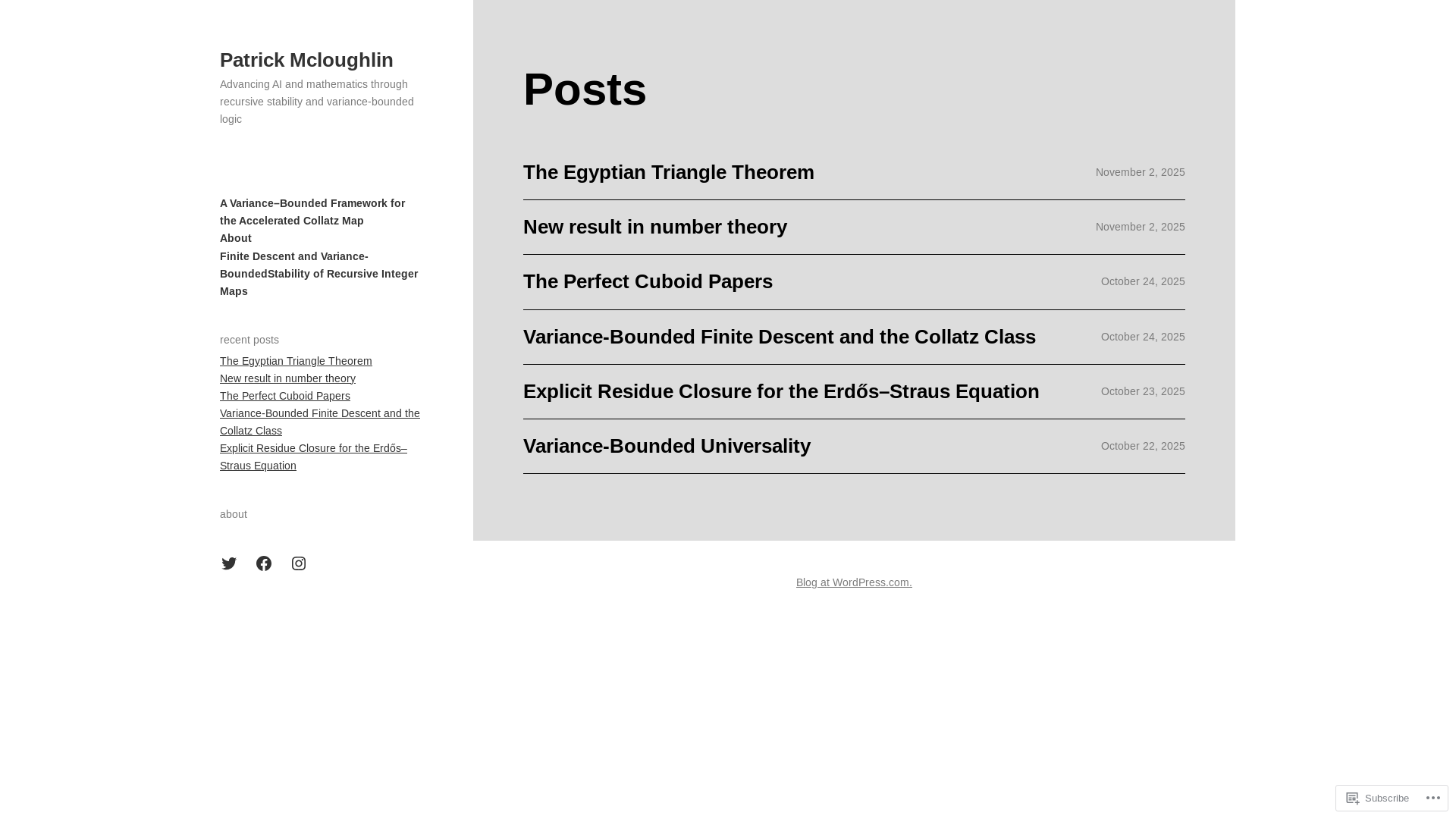 website screenshot of https://patrickmcloughlin3.com/