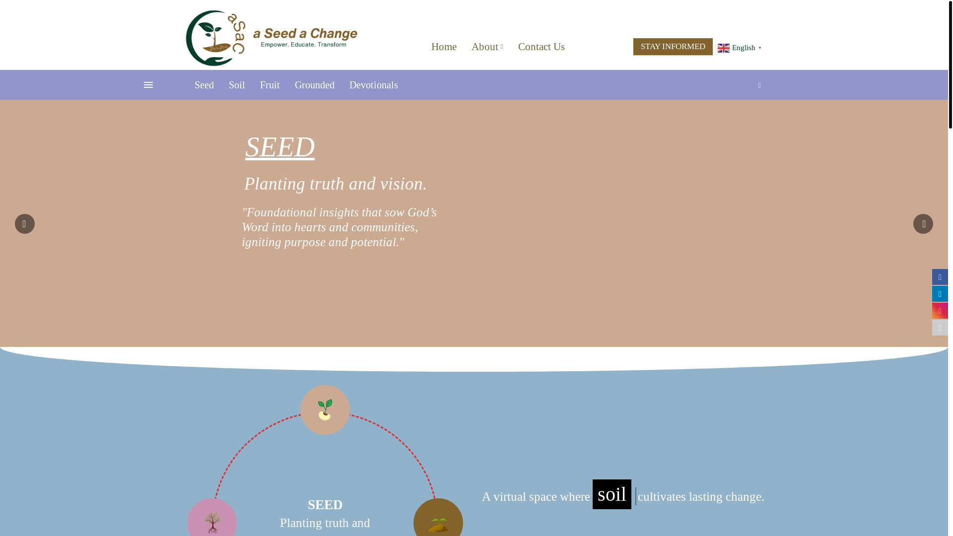 website screenshot of https://aseedachange.co.ke/