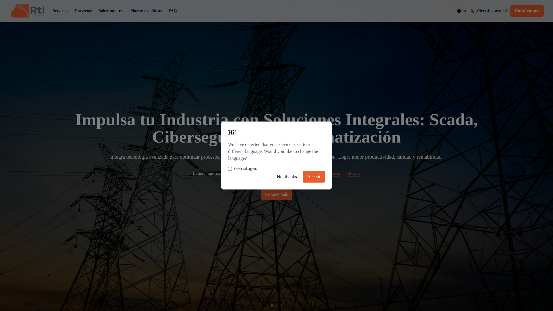 website screenshot of https://rti-landing.pages.dev/