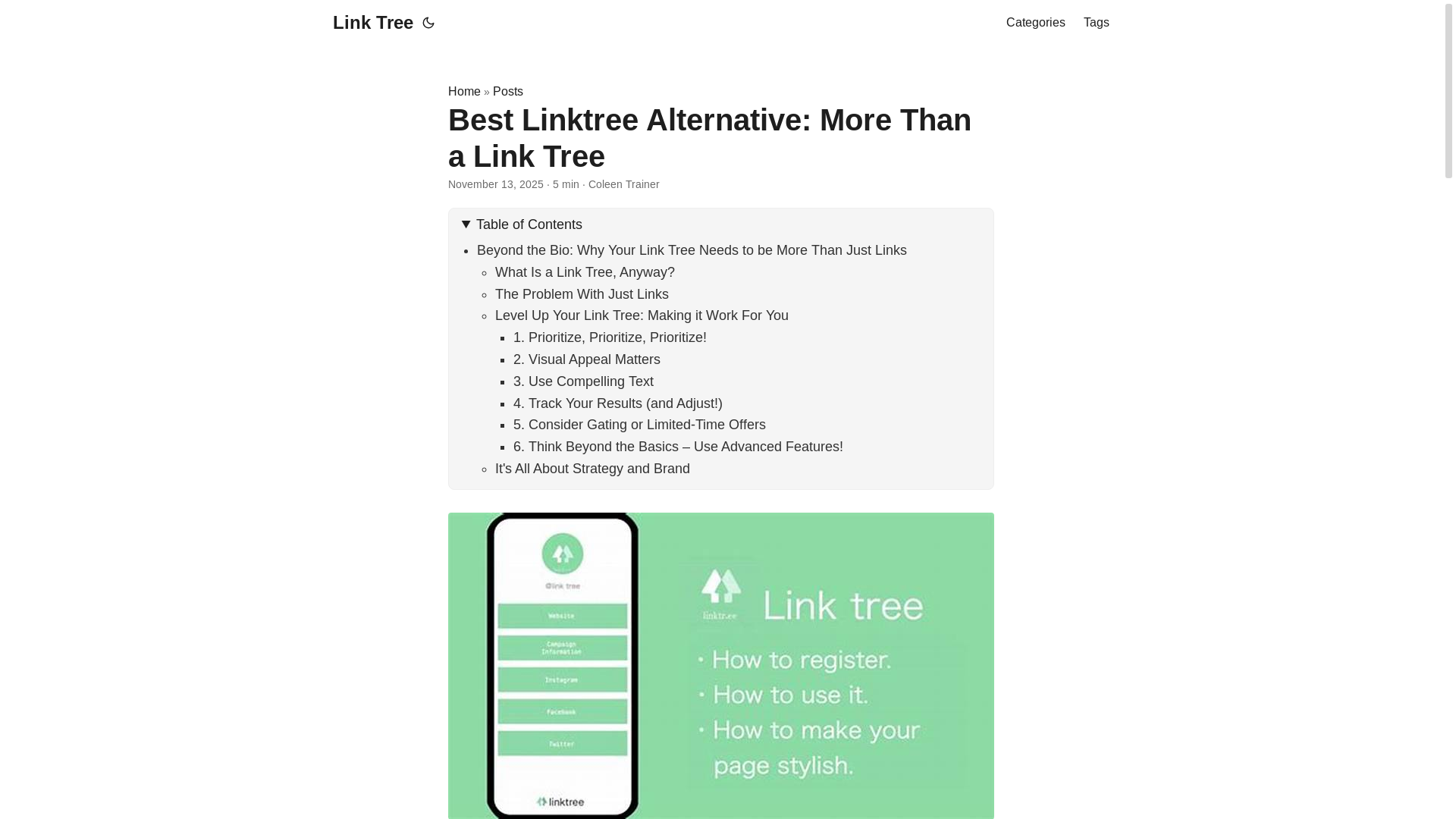 website screenshot of https://link-tree2.pages.dev/