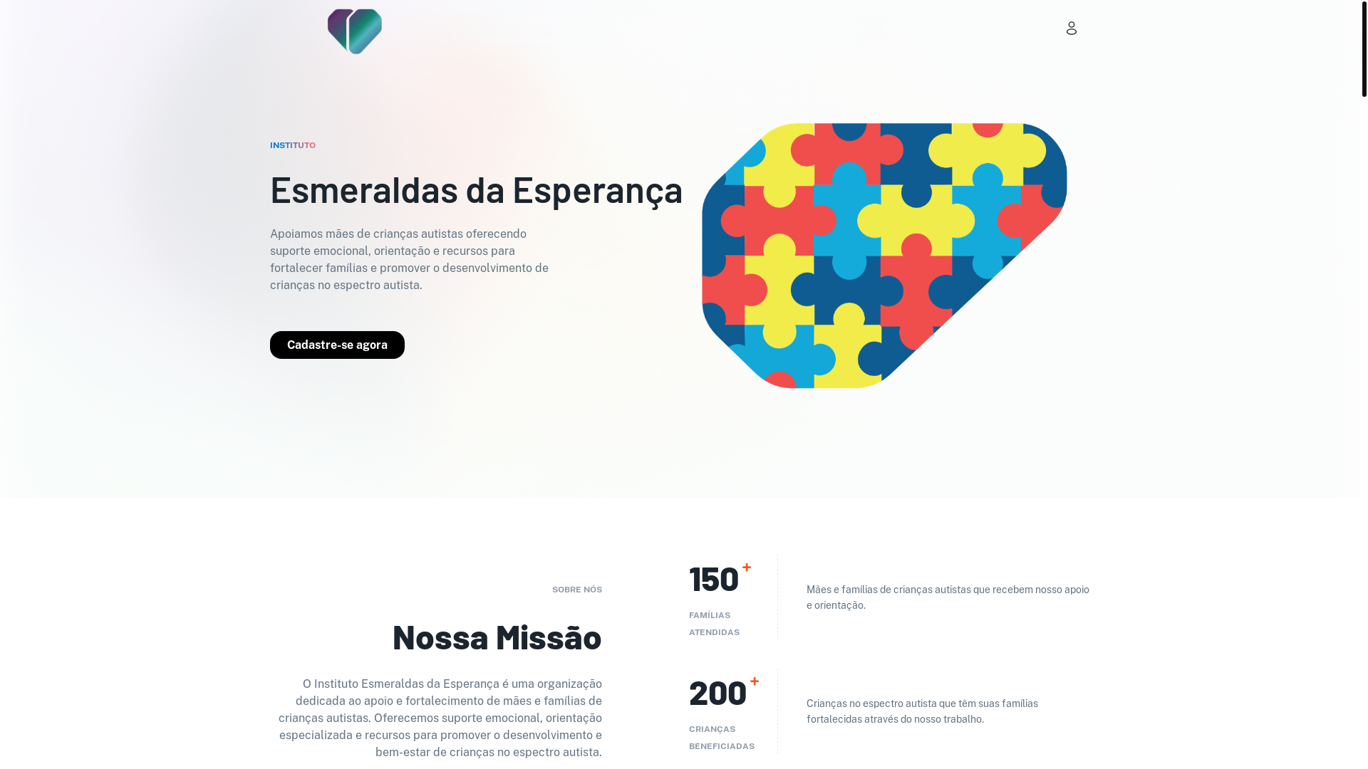 website screenshot of https://institutoesmeraldas.com.br/