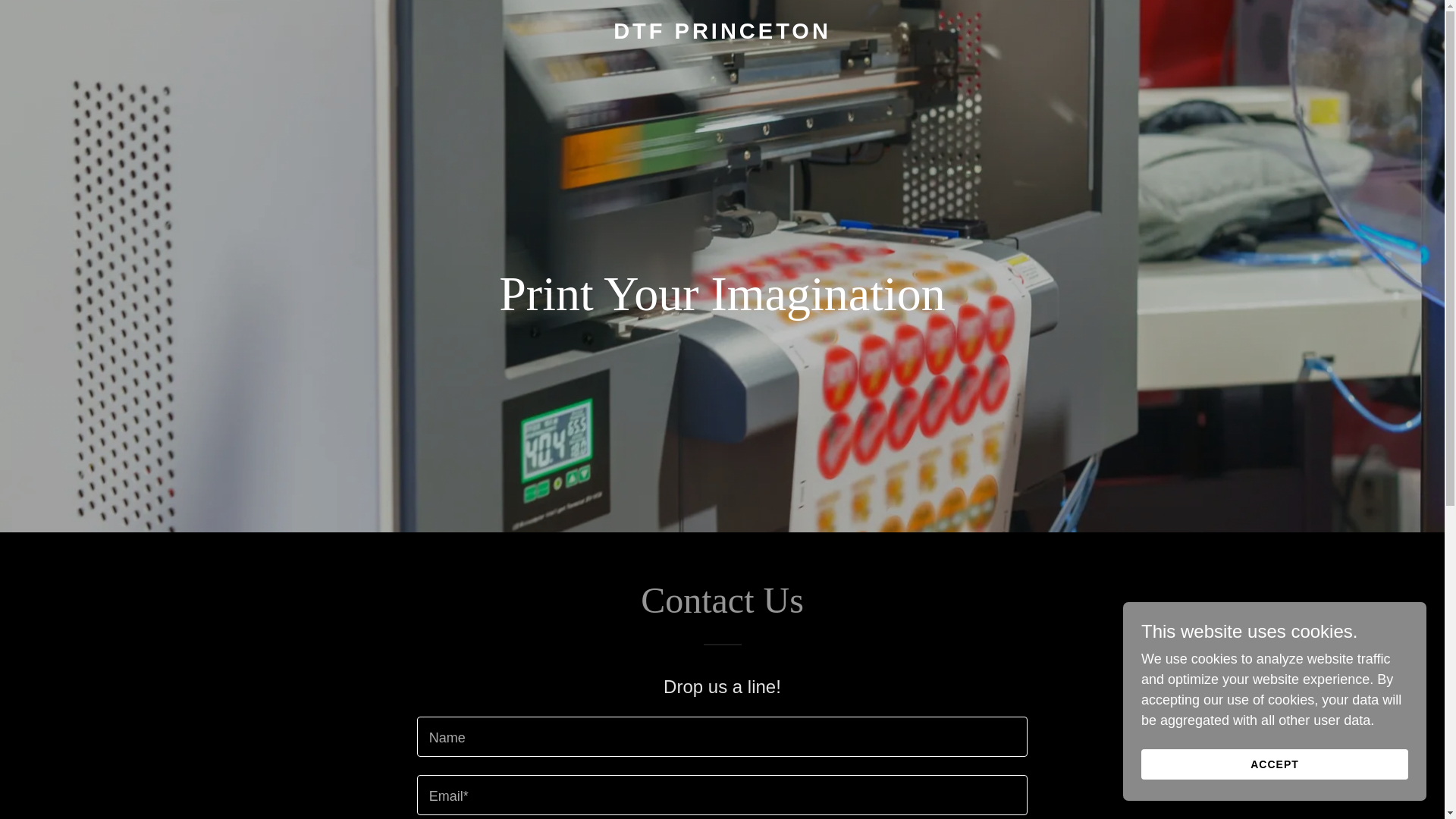 website screenshot of https://dtfprinceton.com/