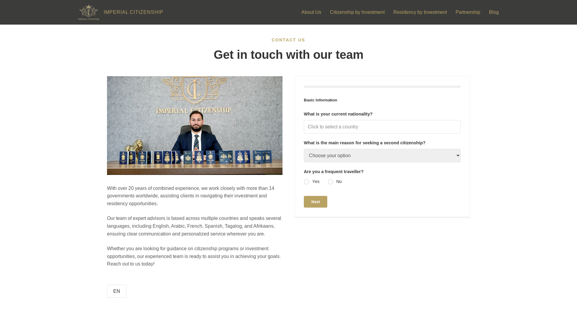 website screenshot of https://imperial-citizenship.pages.dev/