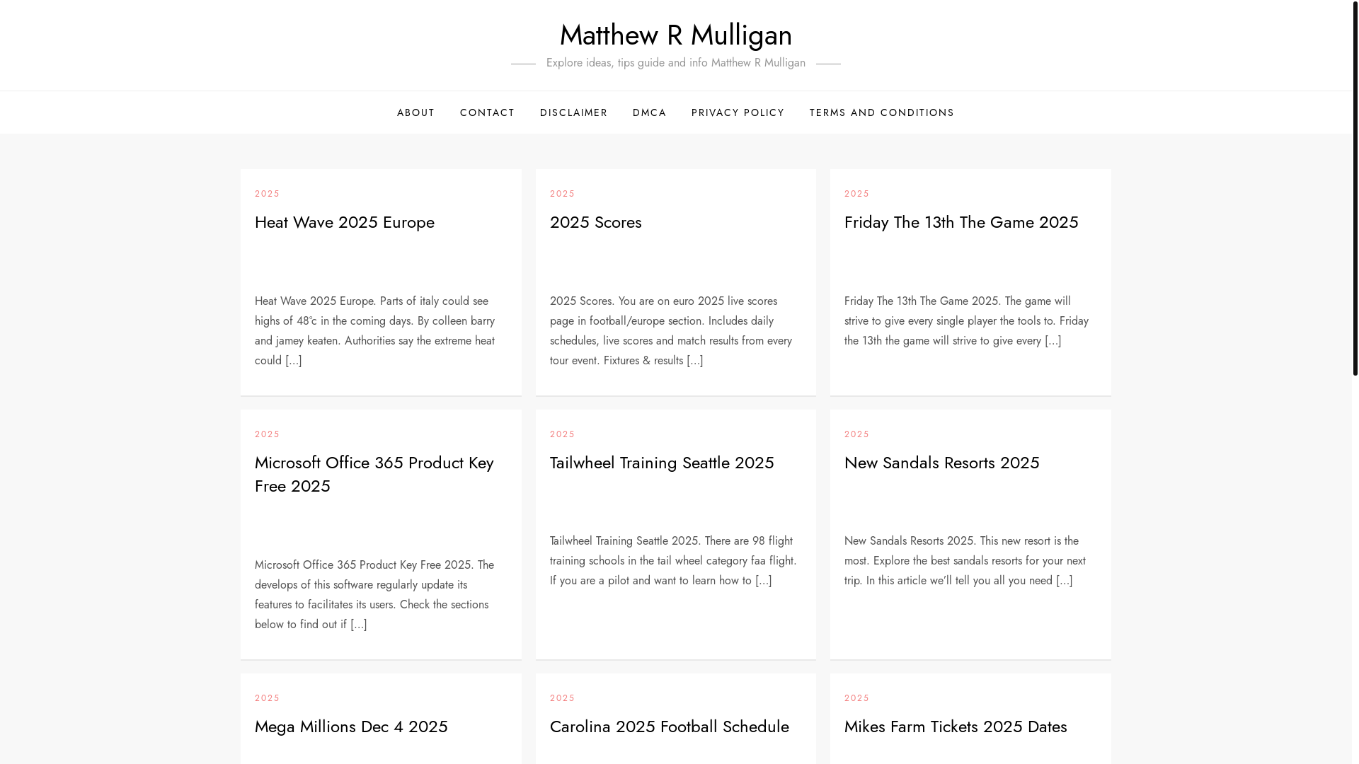website screenshot of https://matthewrmulliganj.pages.dev/