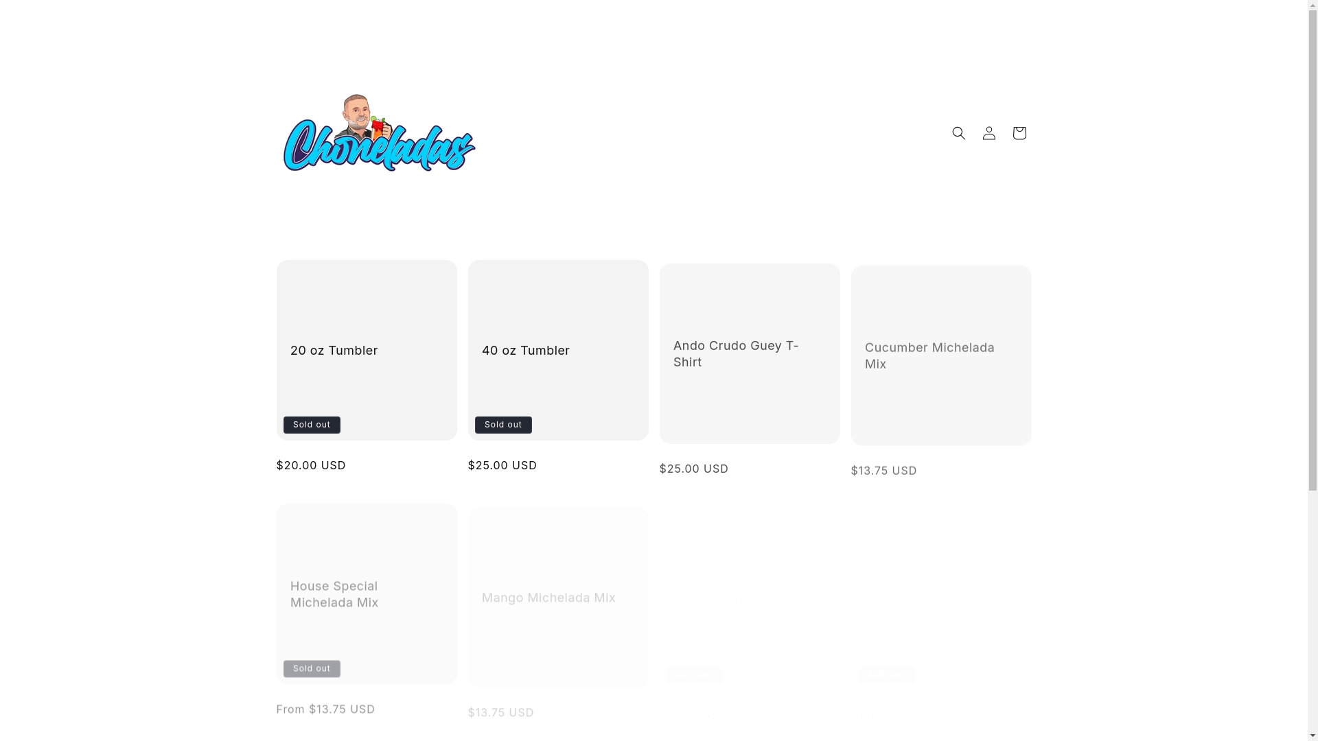 website screenshot of https://choneladas.com/