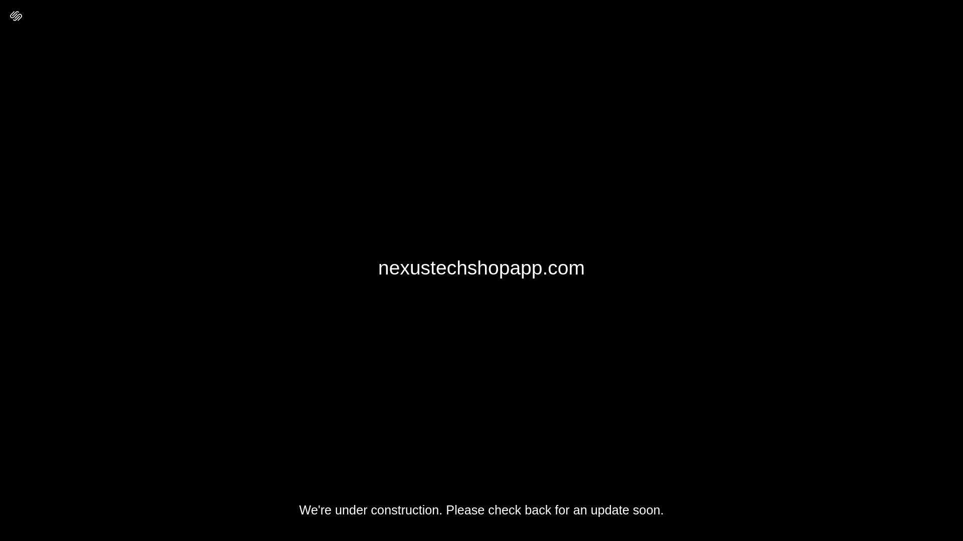 website screenshot of https://nexustechshopapp.com/