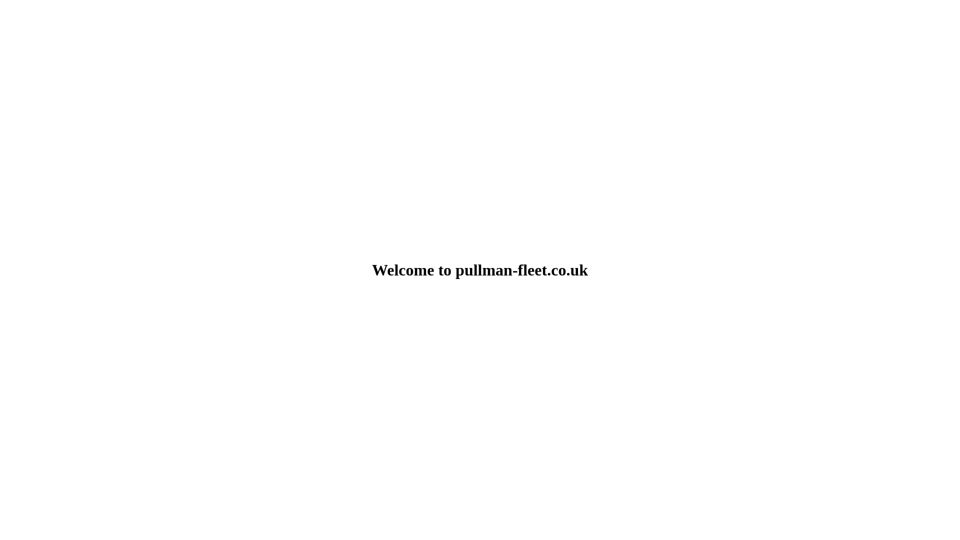 website screenshot of https://pullman-fleet.co.uk/