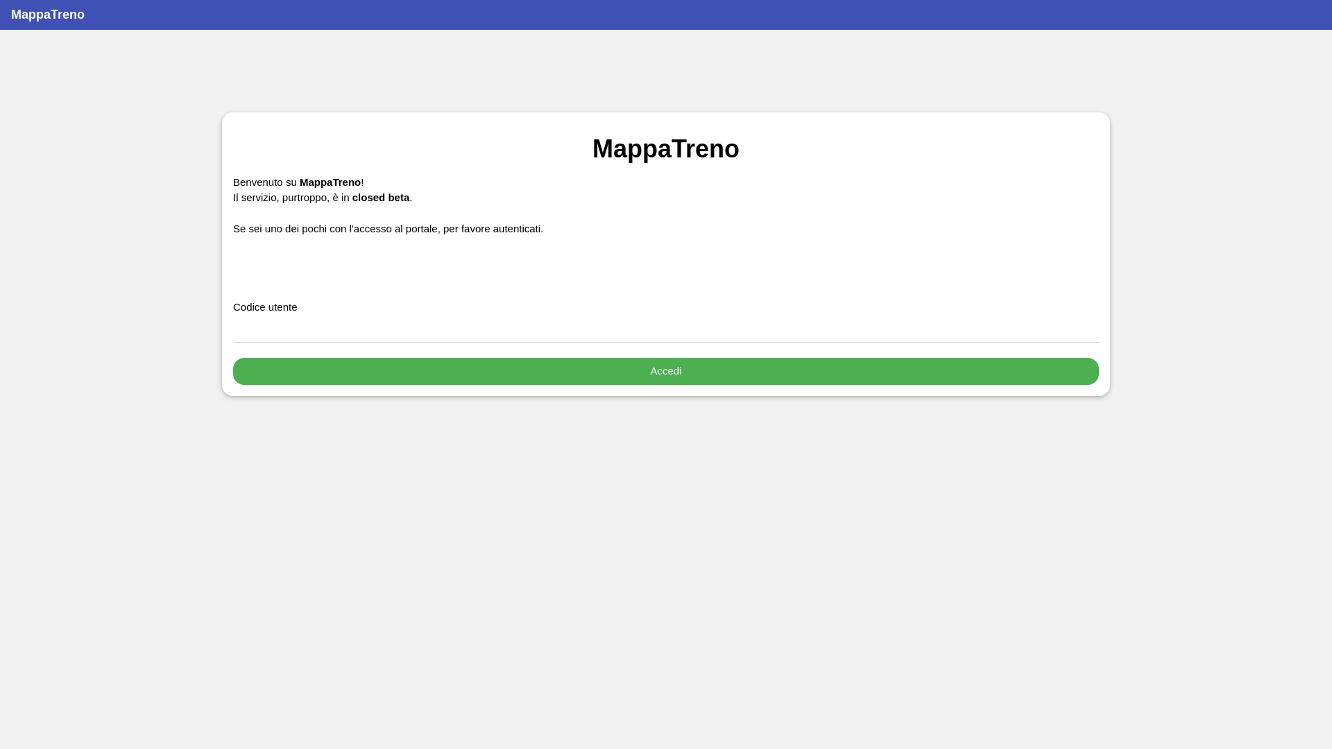 website screenshot of https://mappatreno.it/