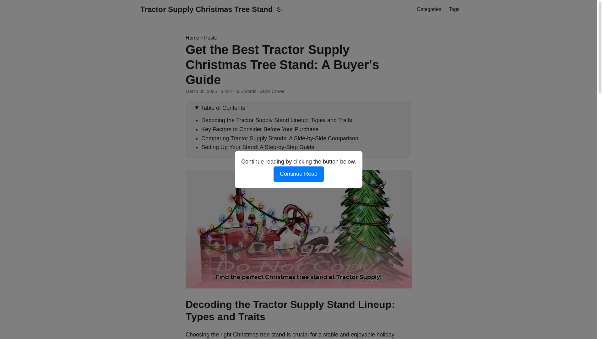 website screenshot of https://tractor-supply-christmas-tree-stand.pages.dev/