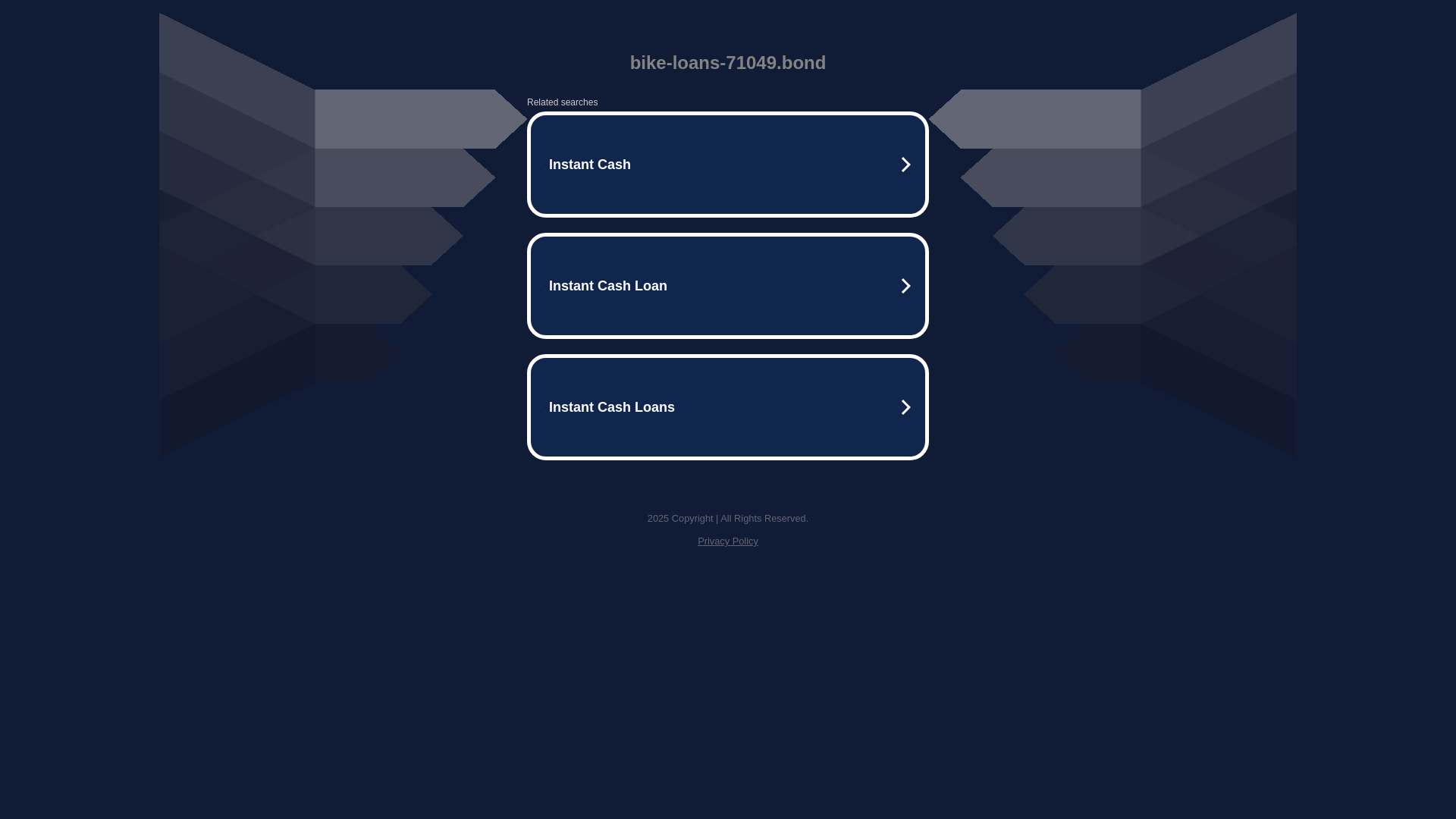 website screenshot of https://bike-loans-71049.bond/