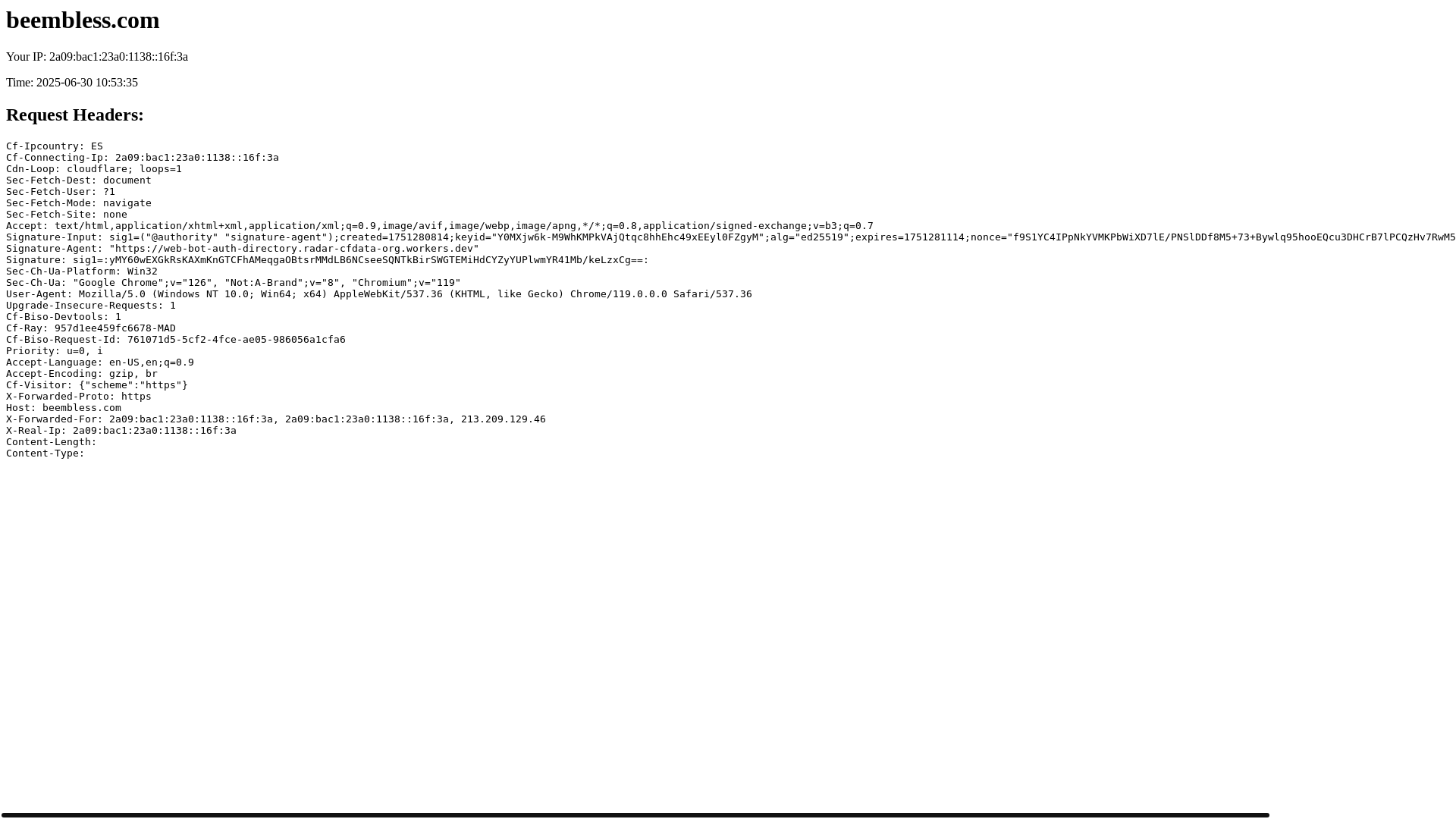 website screenshot of https://beembless.com/