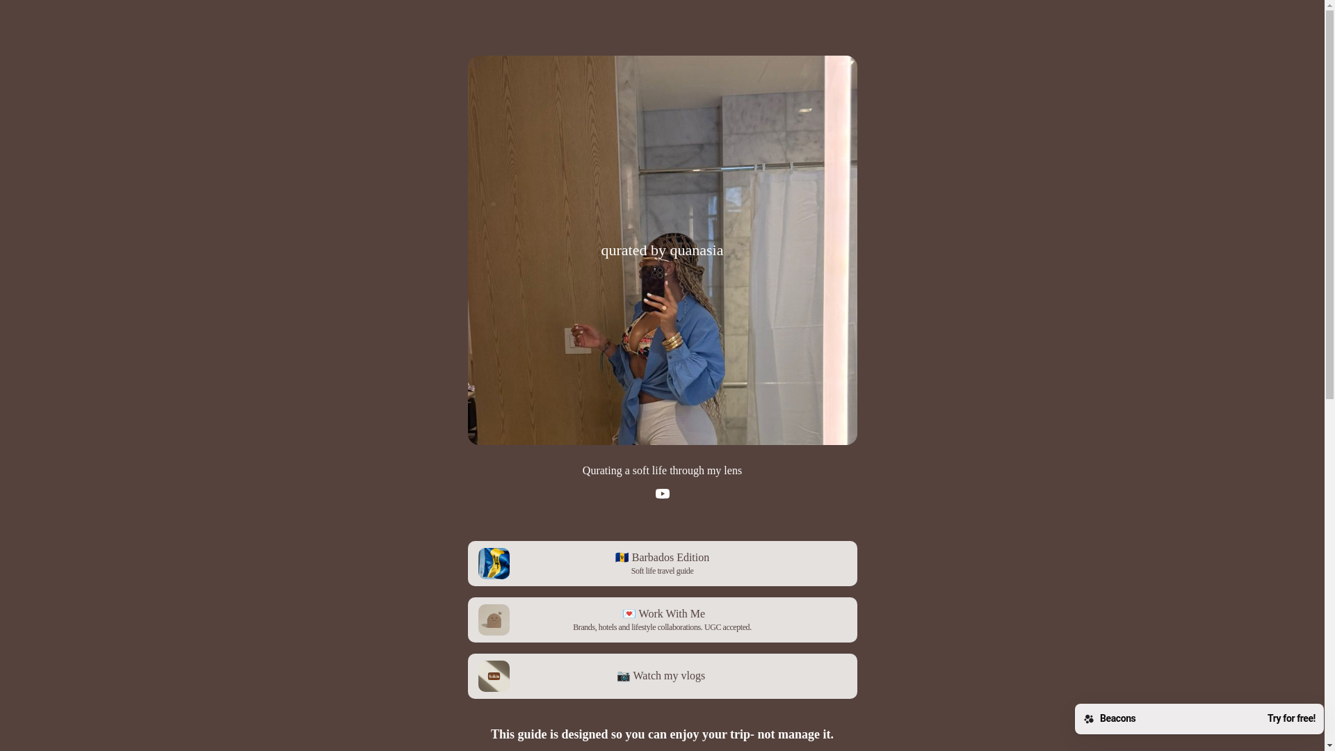 website screenshot of https://quratedbyquanasia.com/