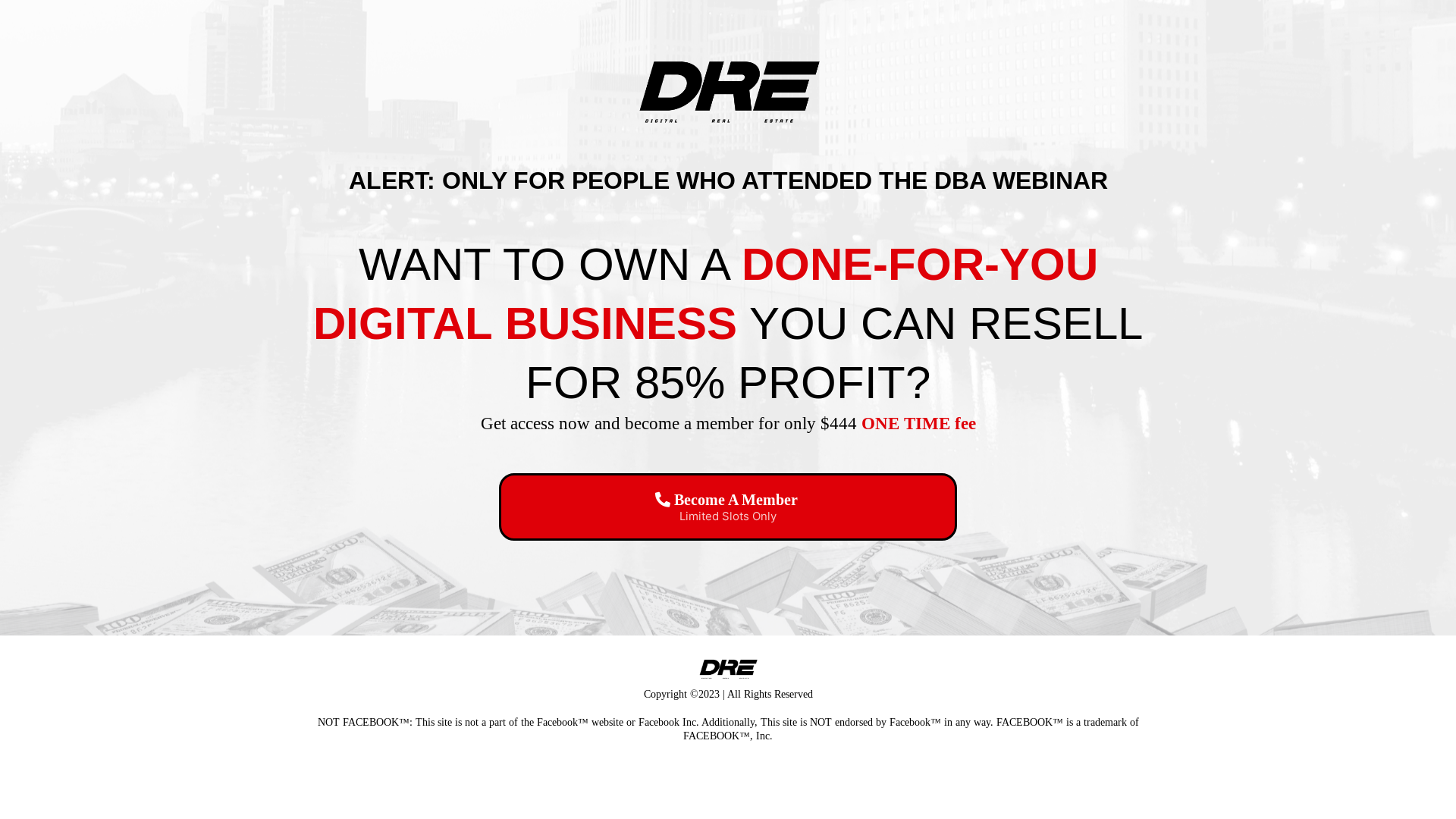 website screenshot of https://dbawithben.com/
