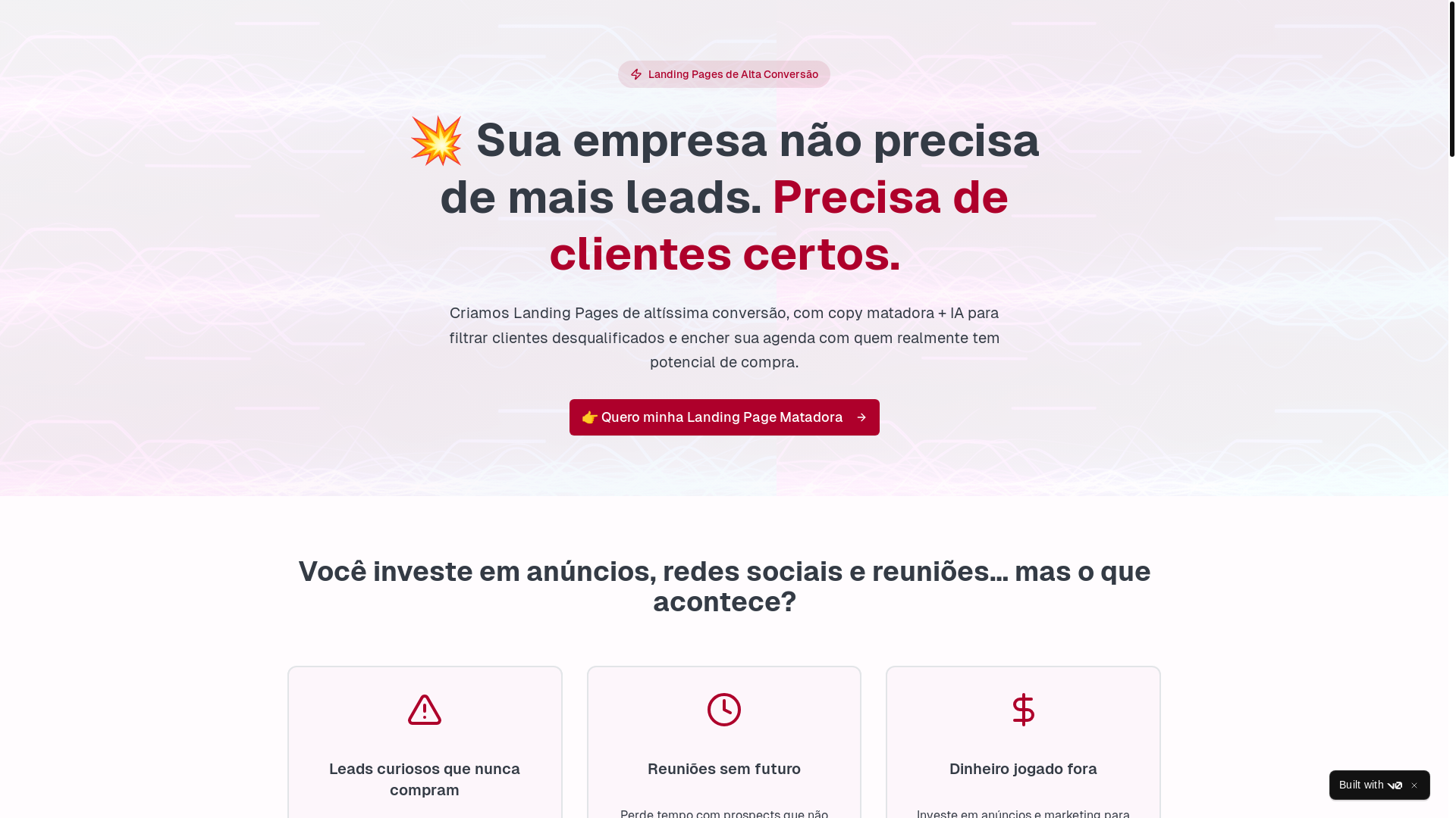 website screenshot of https://appconversite.com.br/