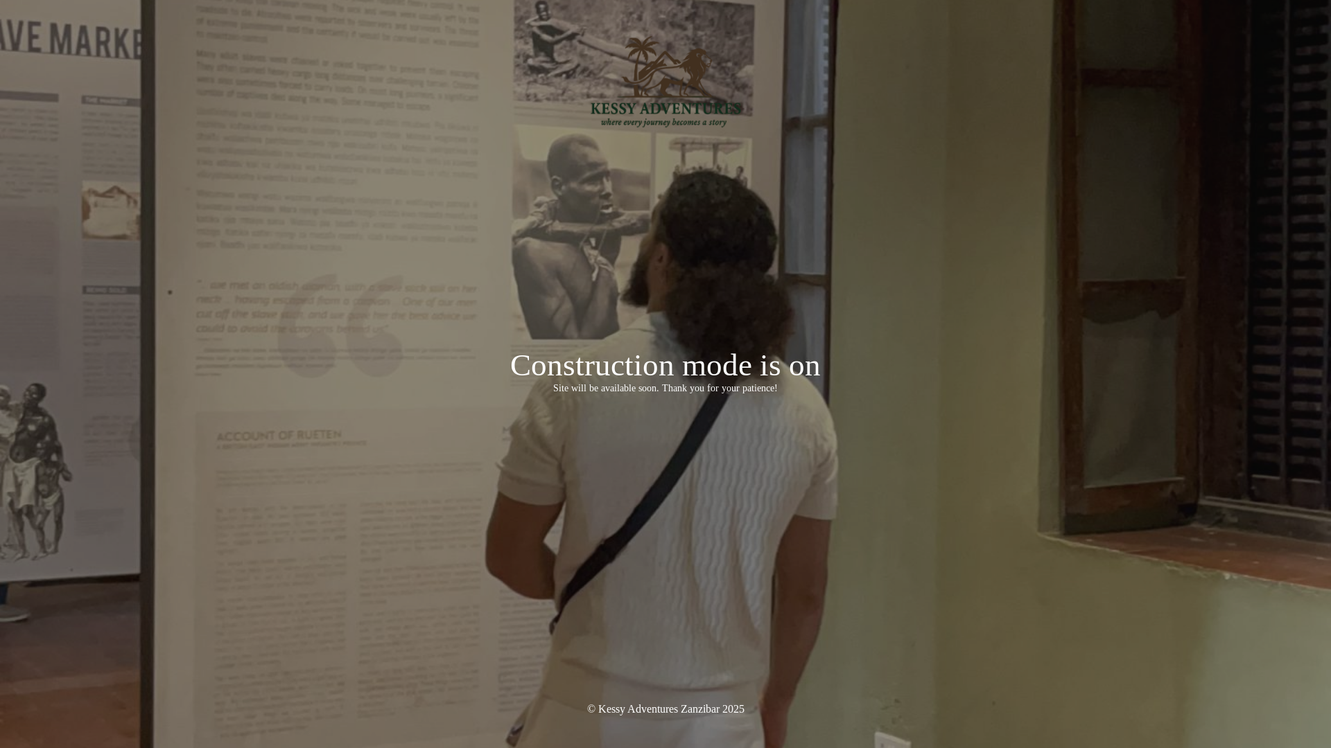 website screenshot of https://kessyadventureszanzibar.com/