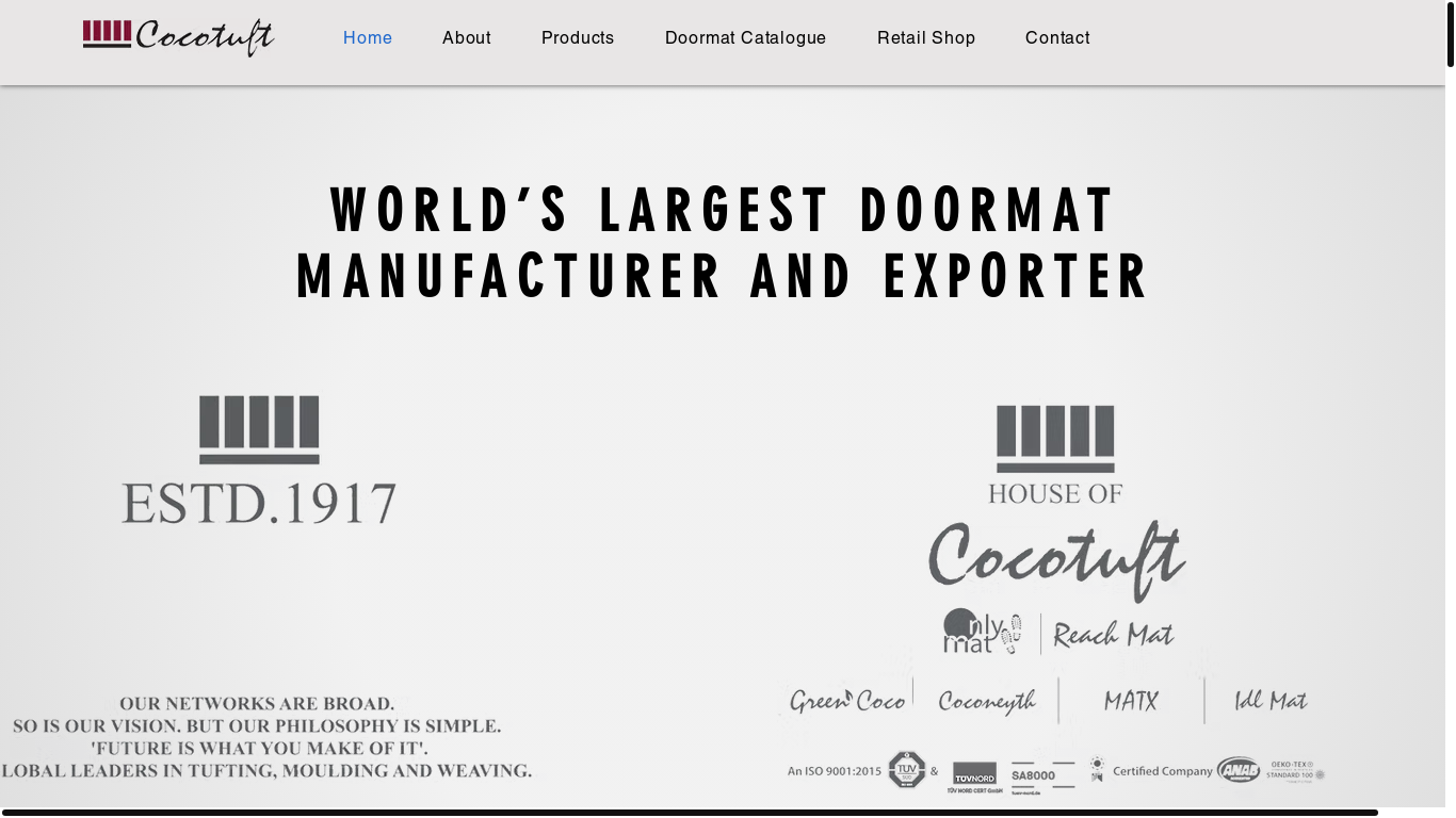website screenshot of https://cocotuft.com/
