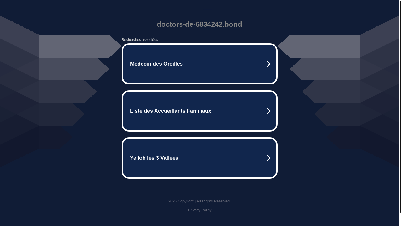 website screenshot of https://doctors-de-6834242.bond/