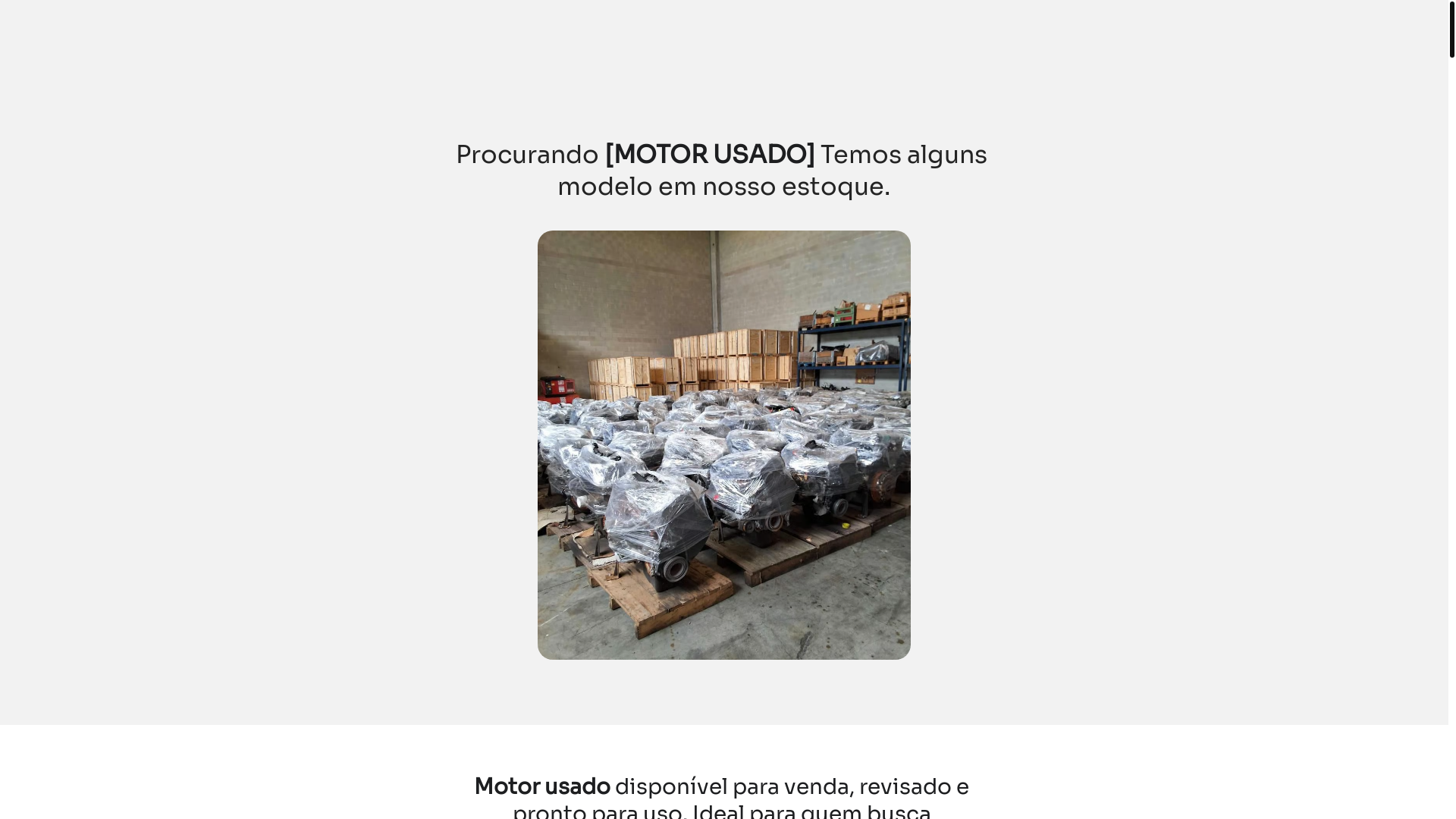 website screenshot of https://comerciomotor.com.br/