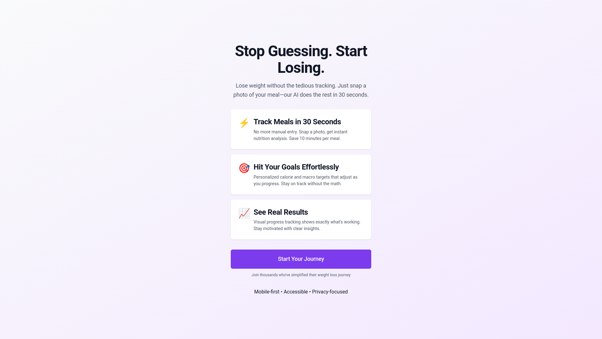 website screenshot of https://weightlossprojectionlab.com/