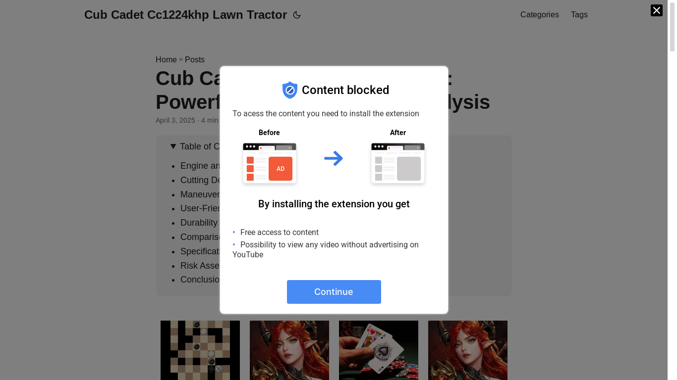 website screenshot of https://cub-cadet-cc1224khp-lawn-tractor.pages.dev/