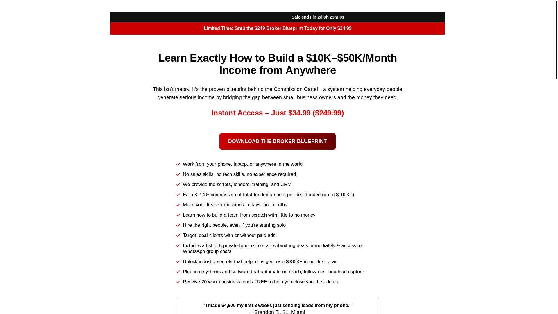 website screenshot of https://joinbrokerflow.com/