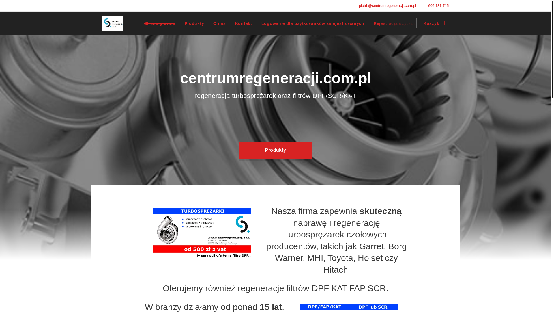 website screenshot of https://centrumregeneracji.eu/