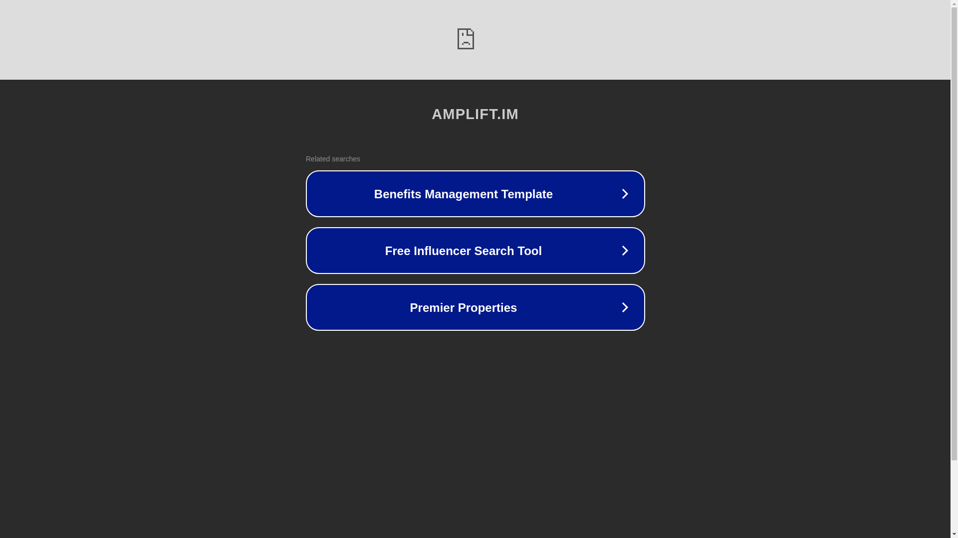 website screenshot of https://amplift.im/