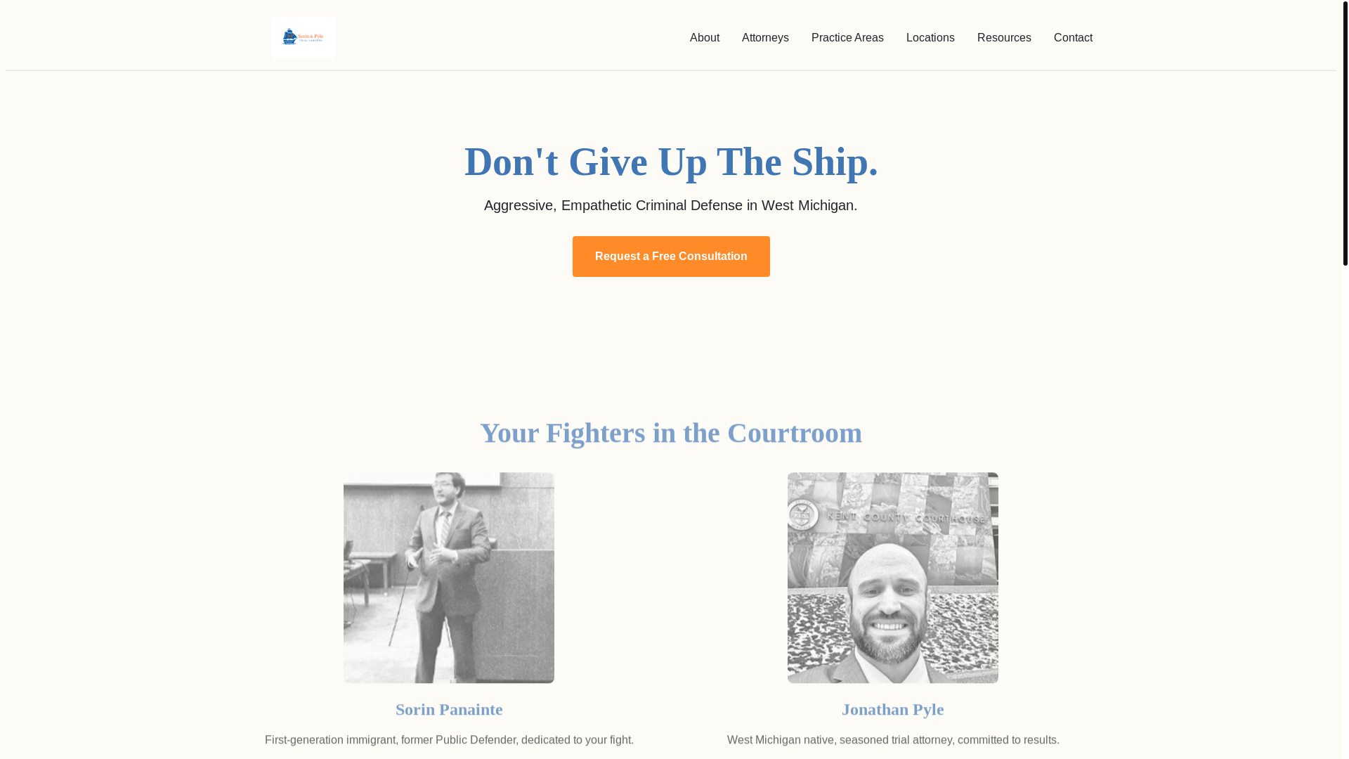 website screenshot of https://sorin-pyle-site.pages.dev/