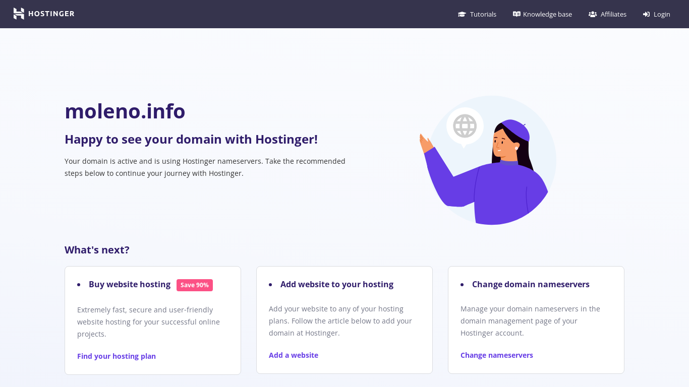 website screenshot of https://moleno.info/