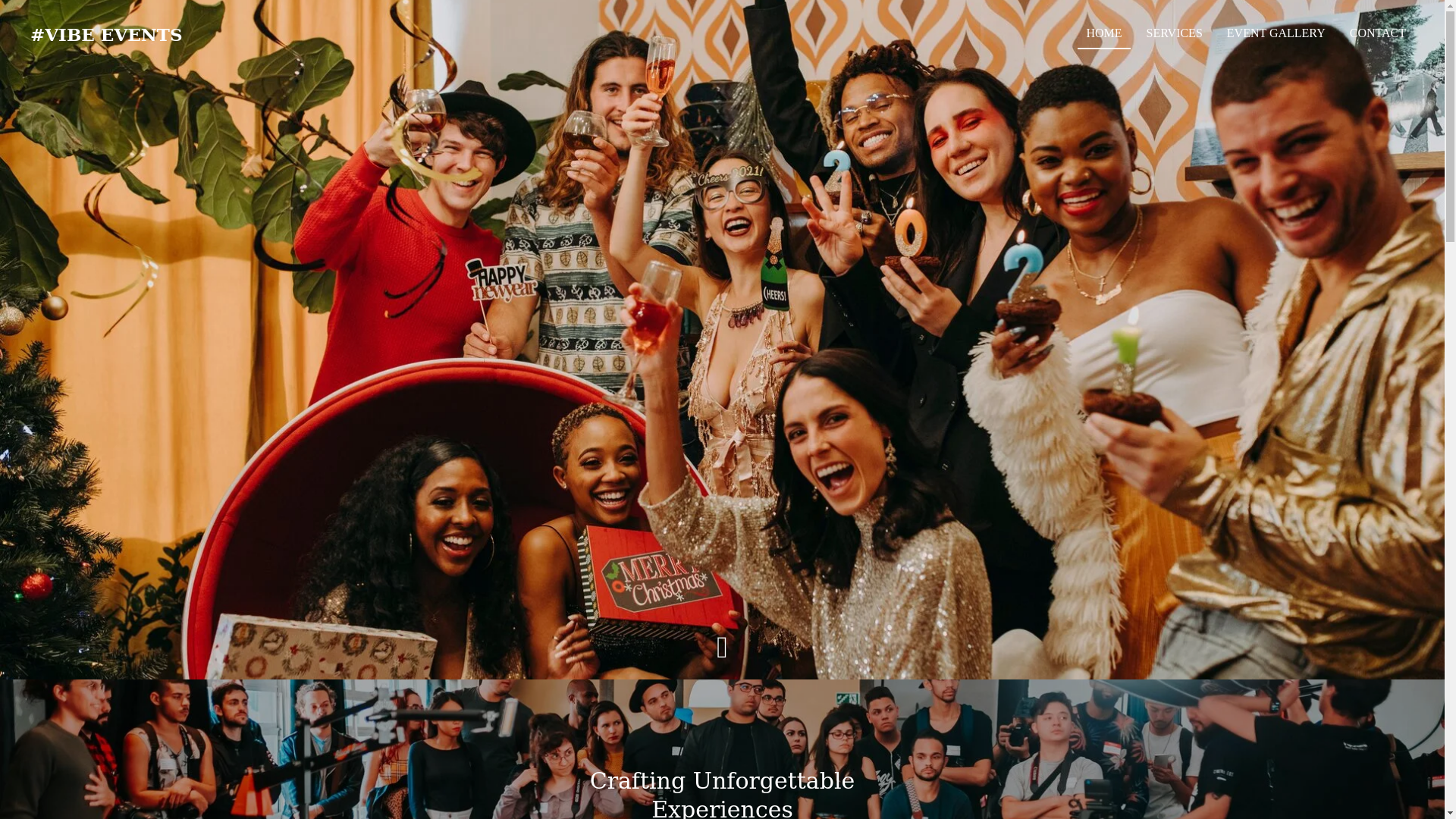 website screenshot of https://vibeeventsnj.com/