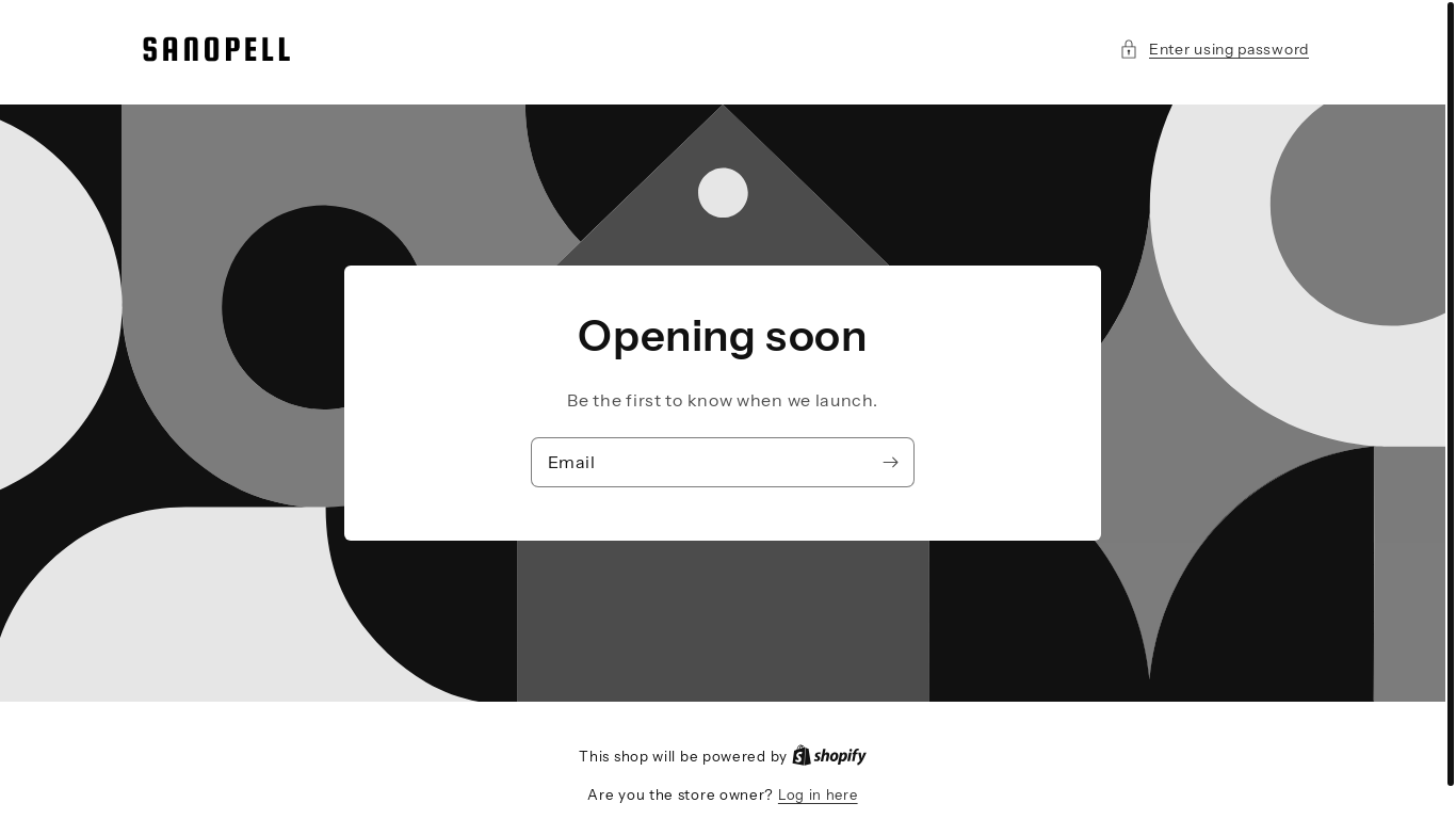 website screenshot of https://sanopell.us/