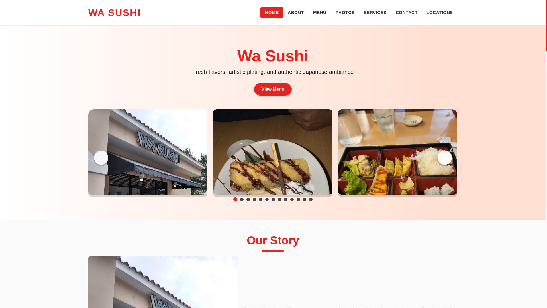 website screenshot of https://wa-sushi-website.pages.dev/