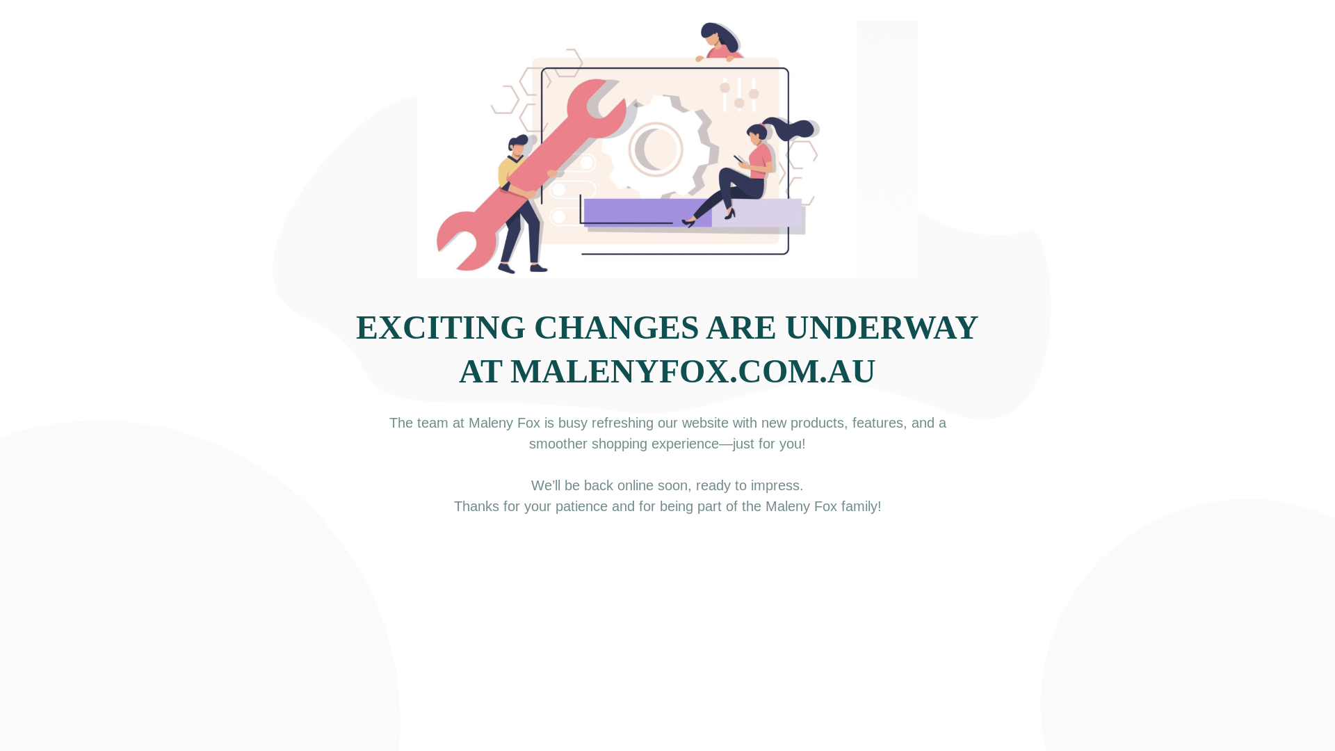 website screenshot of https://malenyfox.online/