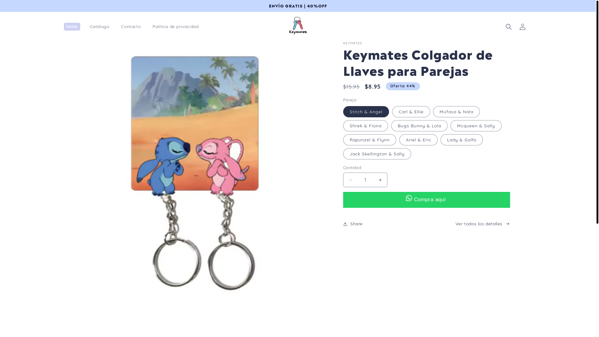 website screenshot of https://key-mates.store/