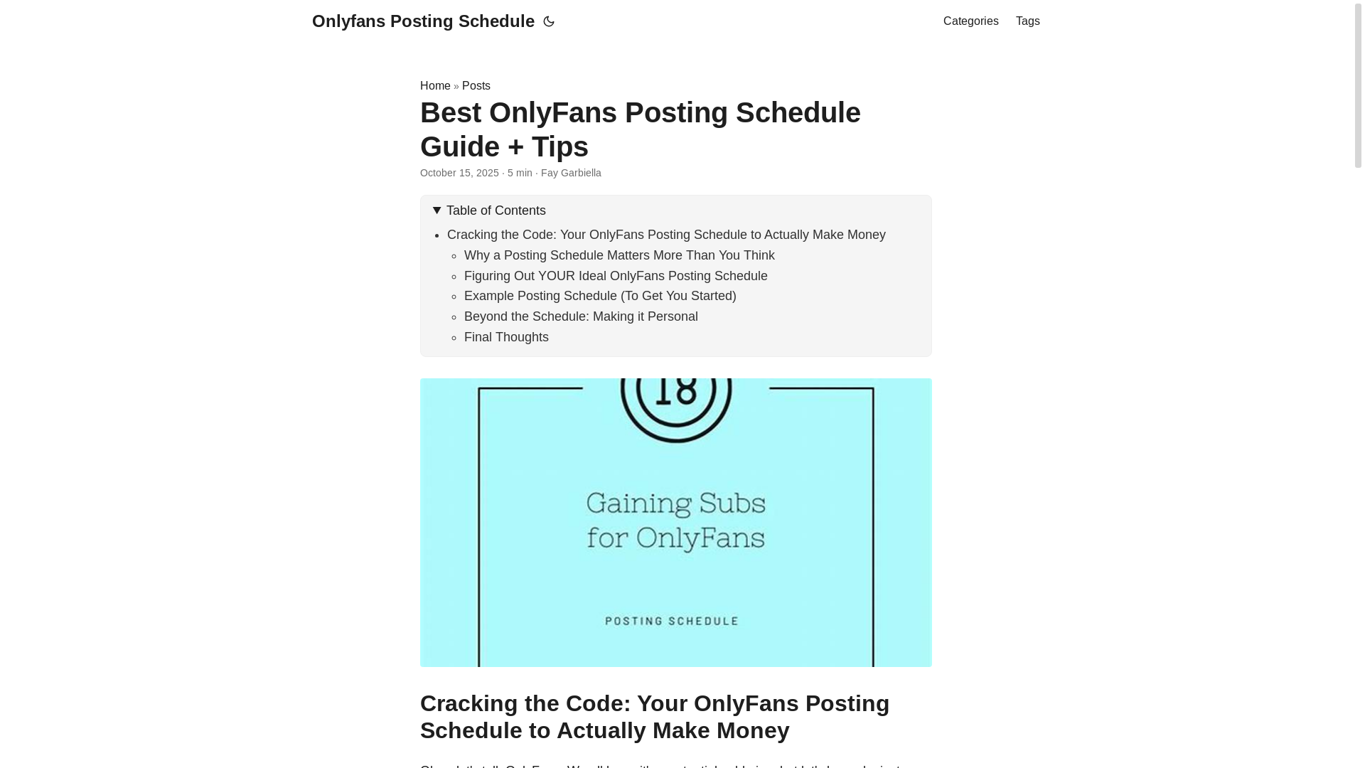 website screenshot of https://onlyfans-posting-schedule.pages.dev/