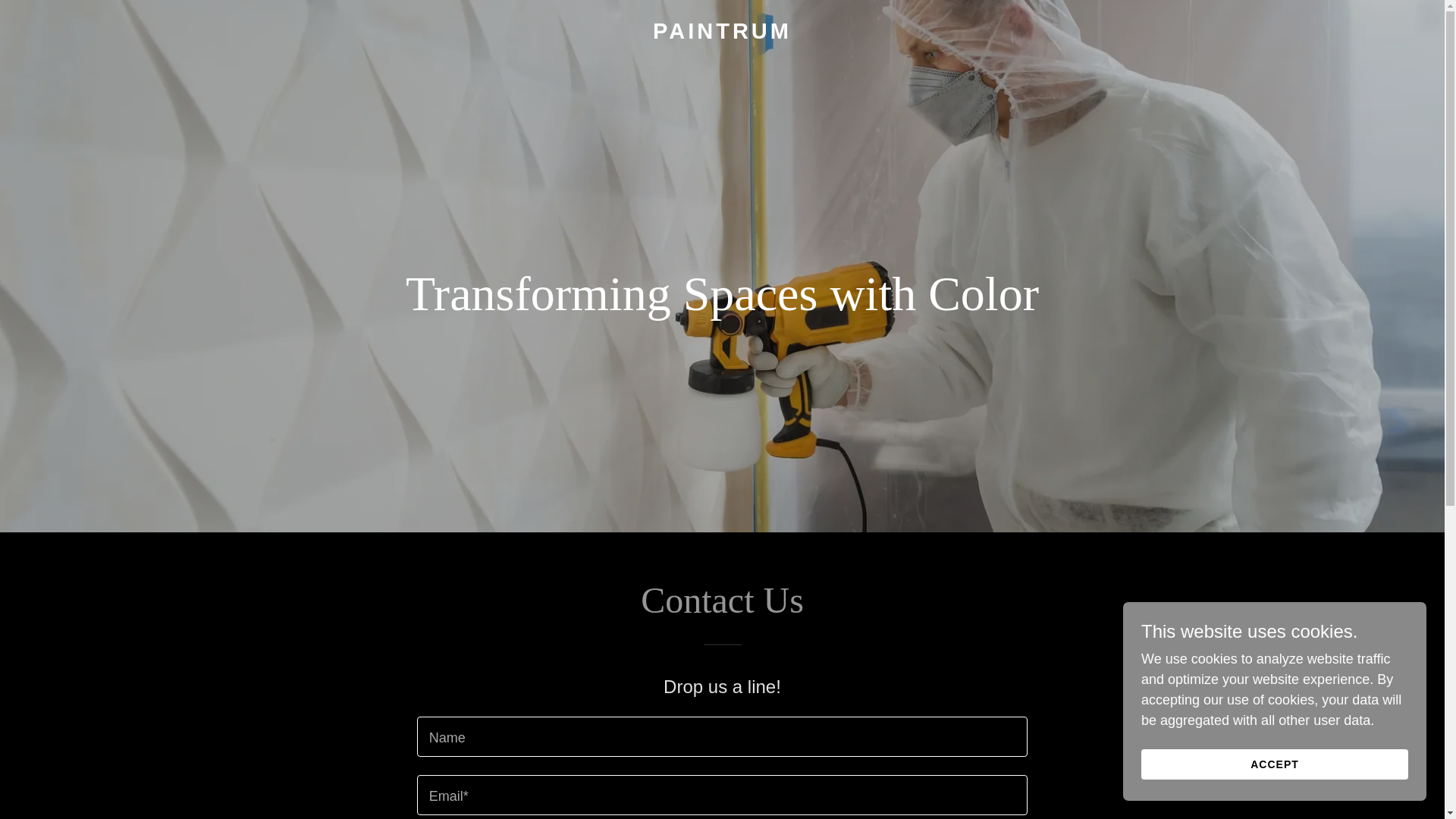 website screenshot of https://paintrum.com/