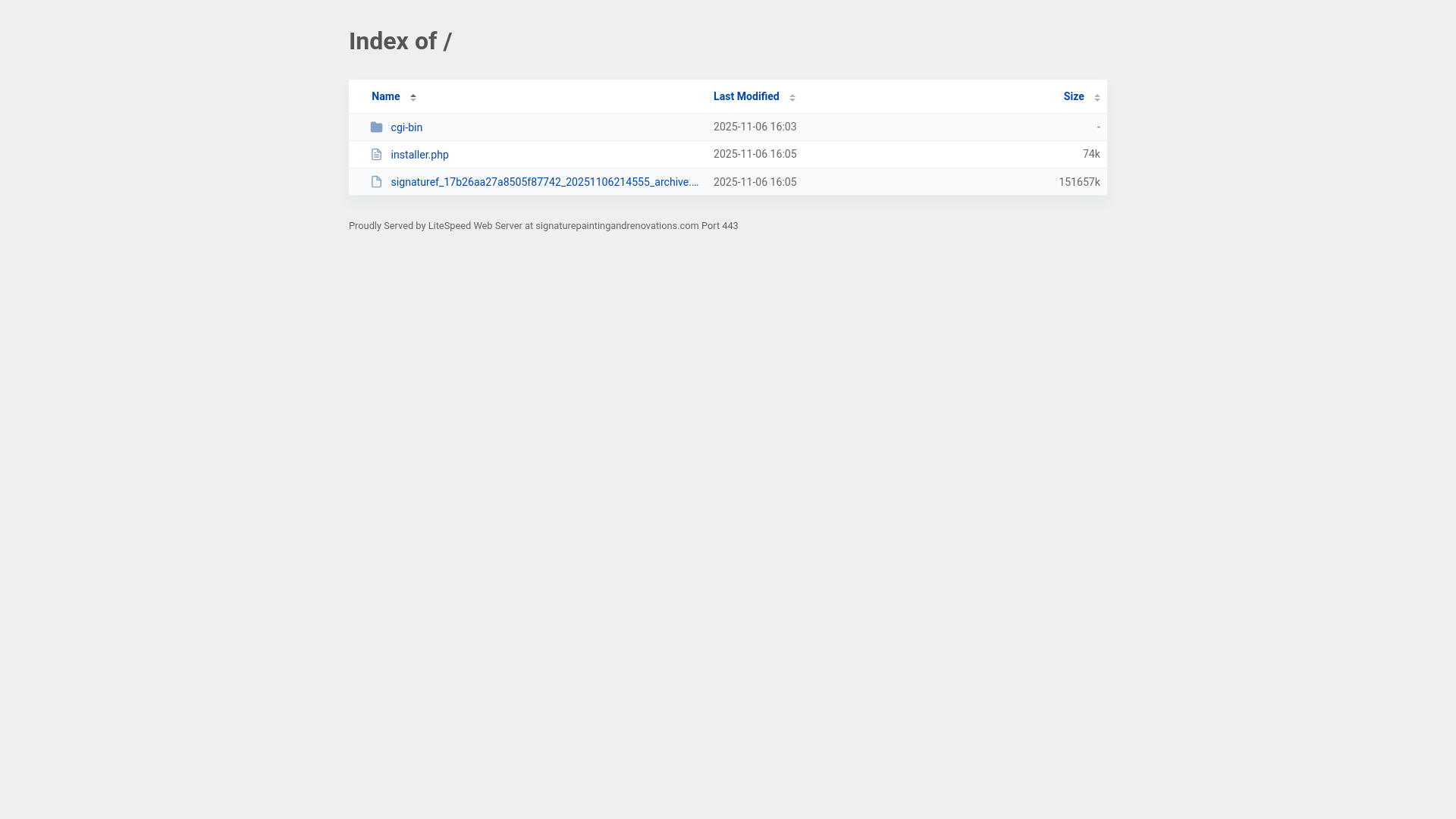 website screenshot of https://signaturepaintingandrenovations.com/