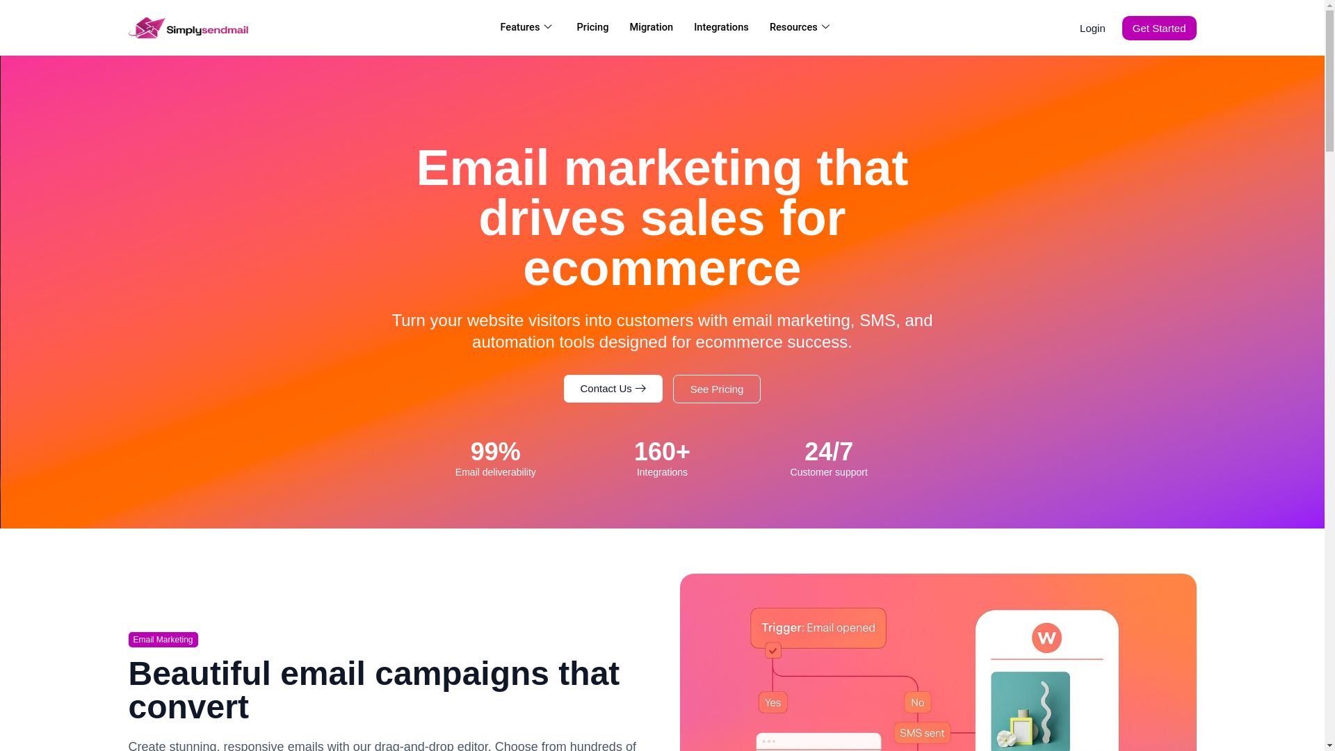 website screenshot of https://easyemailcare.com/