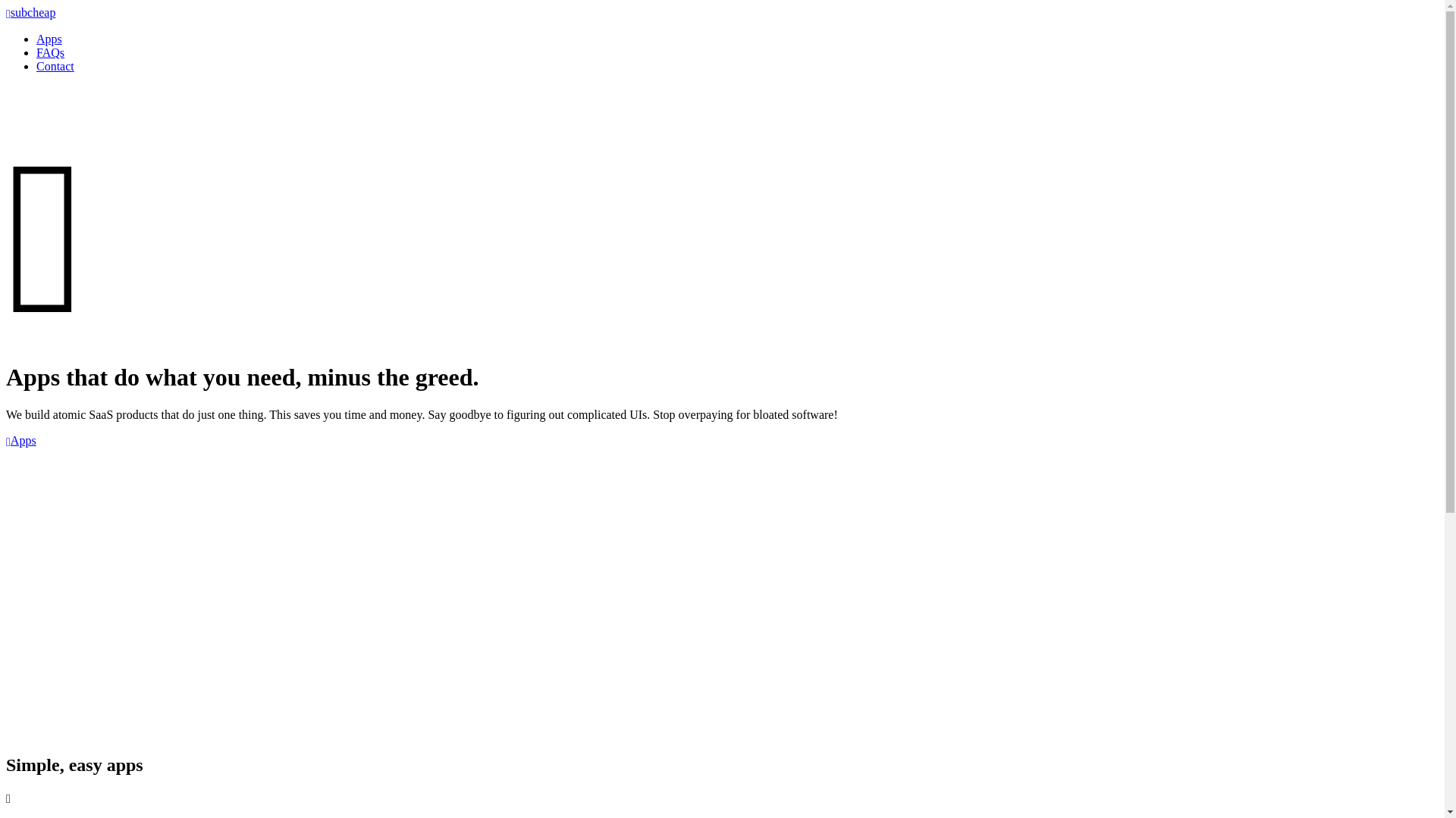 website screenshot of https://subcheap.pages.dev/