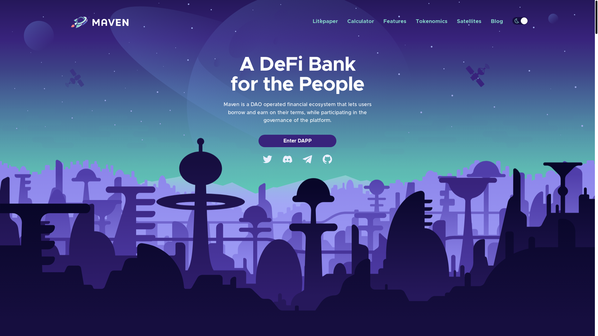 website screenshot of https://mavryk-frontend.pages.dev/