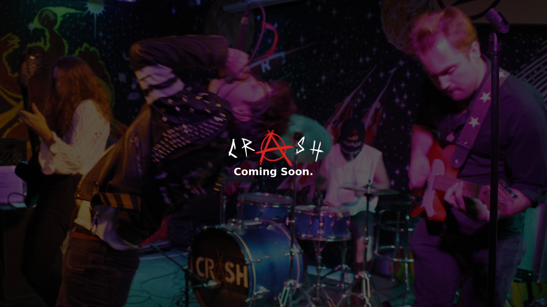 website screenshot of https://crashpunkband.com/
